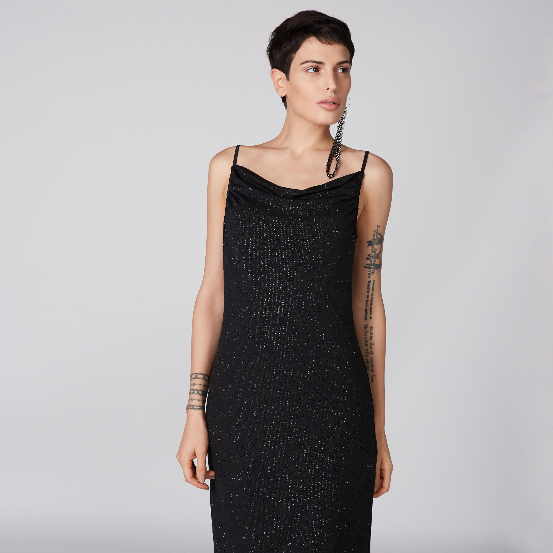 Textured Midi Dress with Adjustable Spaghetti Straps-women-clothing-dresses-image-2