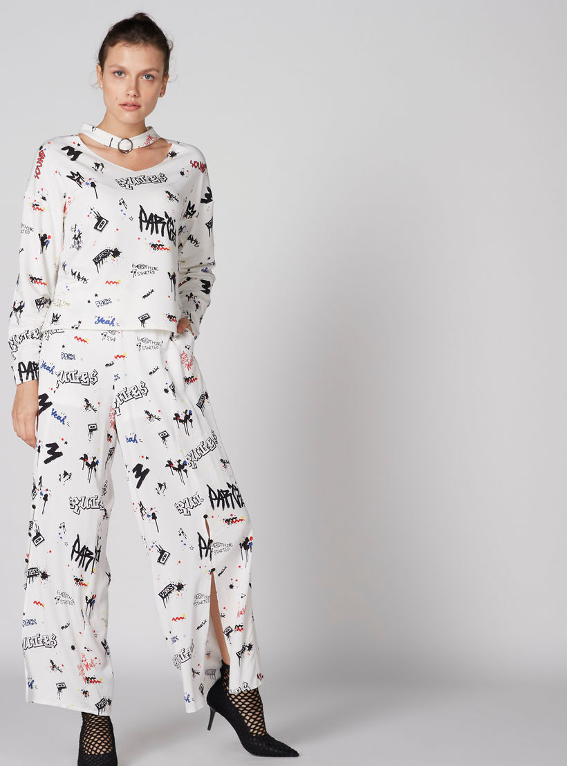 بنطال بالازو بطبعة وفتحات-women-clothing-bottoms-trousers-image-1
