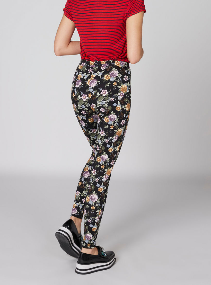 بنطال ليقنز طويل بخصر مطّاطي وطبعات-women-clothing-bottoms-leggings-image-2