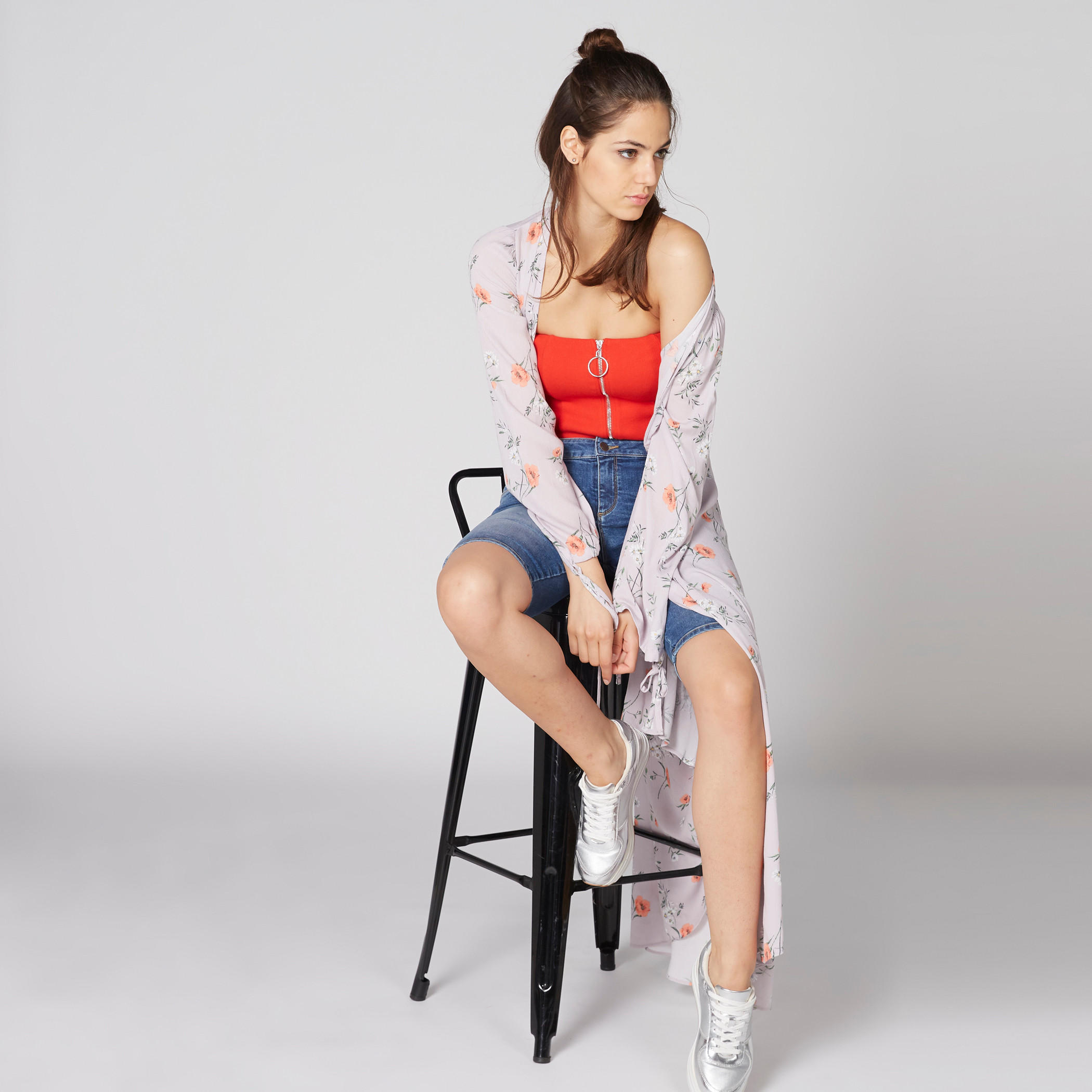 سترة طويلة بأكمام طويلة ورباط وطبعات-women-winterwear-cardigansandjumpers-cardigans-image-1