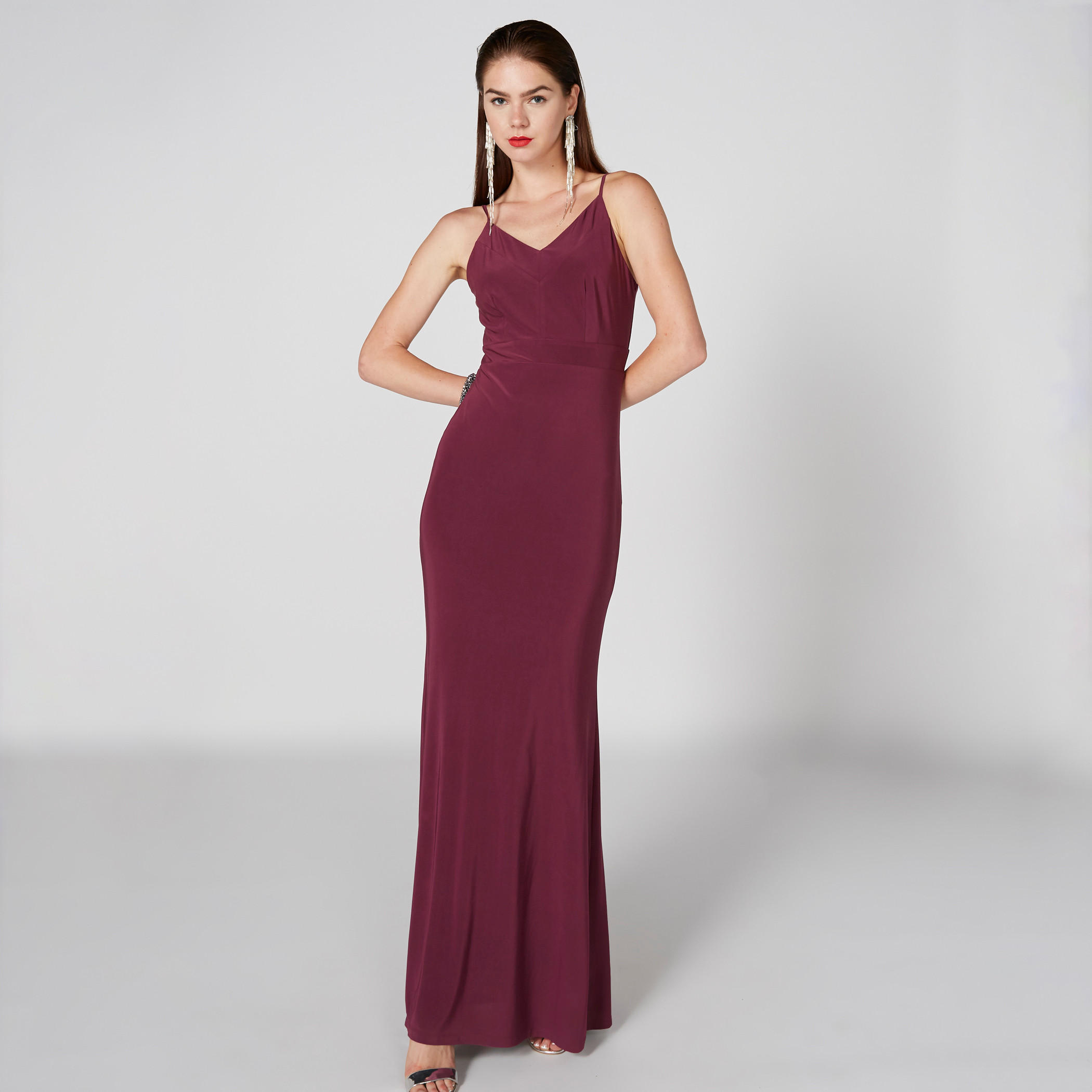 Sleeveless Maxi Dress with Spaghetti Straps-women-clothing-dresses-image-1