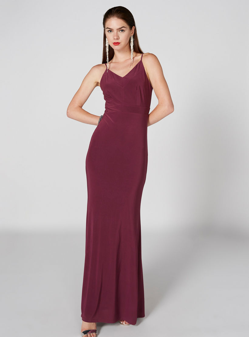 Sleeveless Maxi Dress with Spaghetti Straps-women-clothing-dresses-image-1