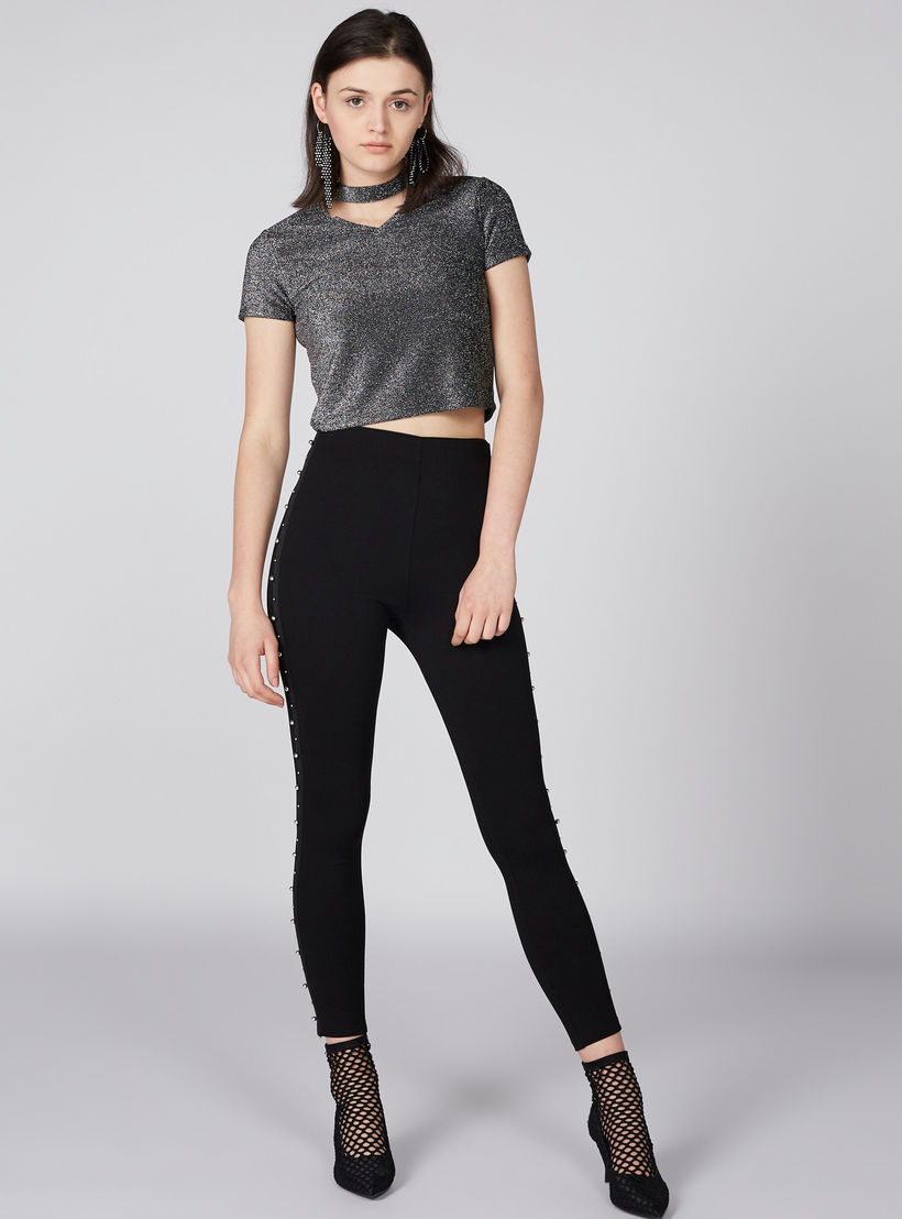 بنطال طويل بشريط مرصّع-women-clothing-bottoms-trousers-image-1