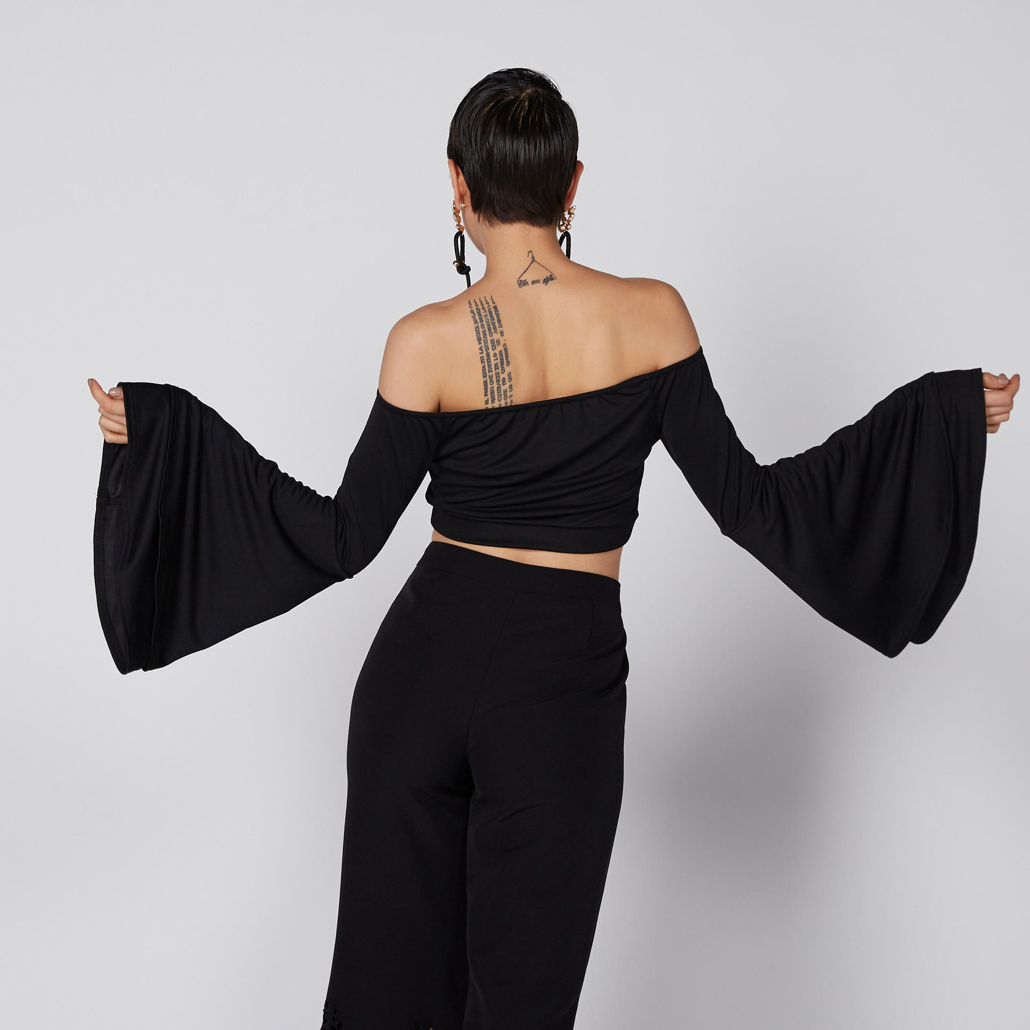 Bandeau Top with Flared Sleeves-women-clothing-shirtsandblouses-blouses-image-3