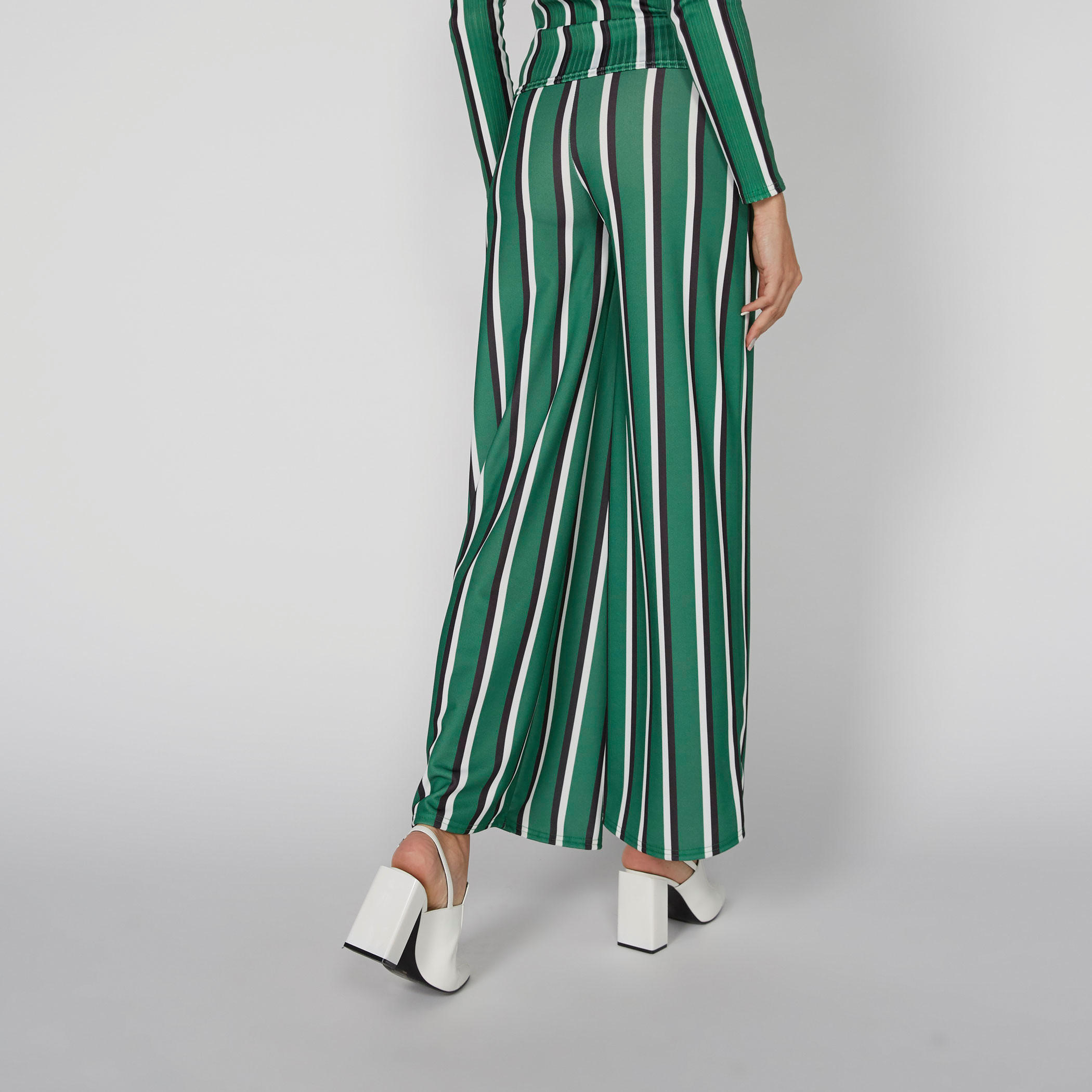بنطال بالازو طويل بتصميم مقلّم-women-clothing-bottoms-trousers-image-2
