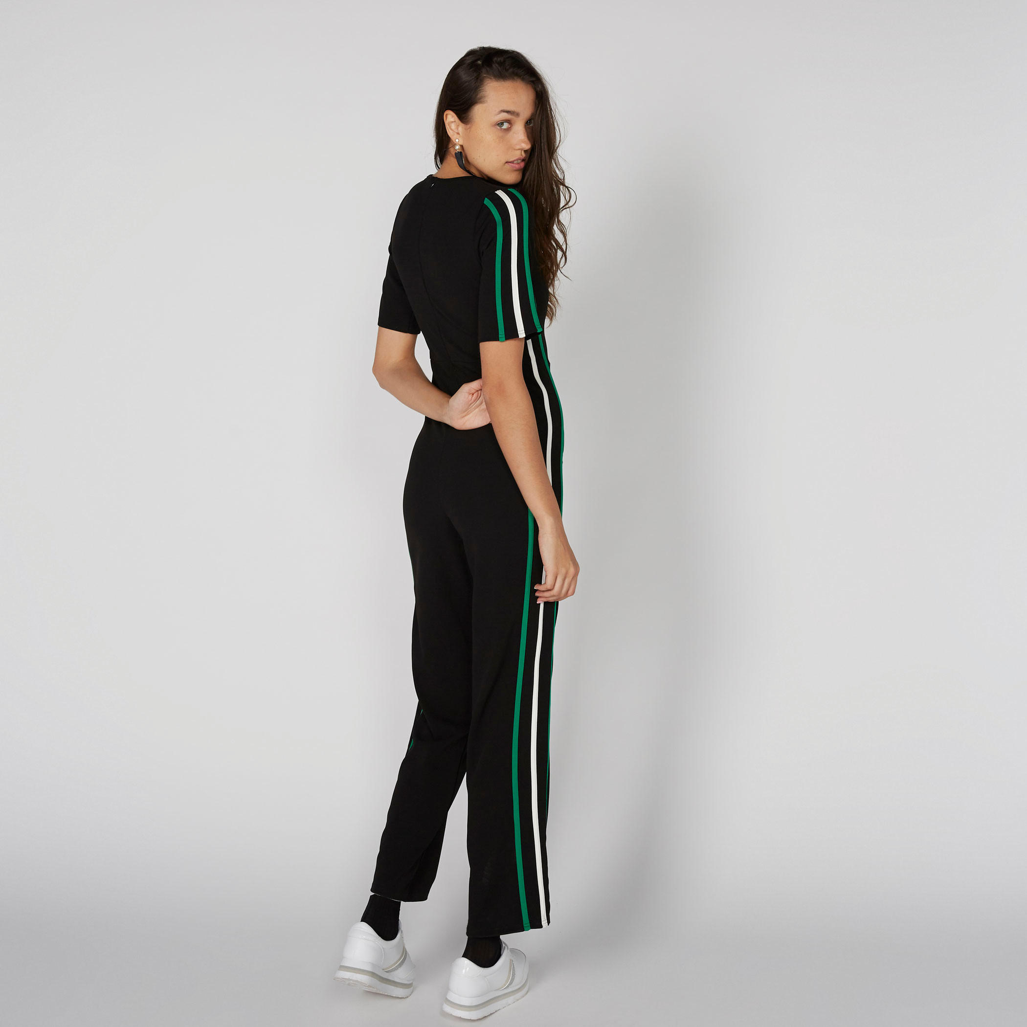 أفرول بياقة V وأكمام قصيرة-women-clothing-jumpsuits-image-2