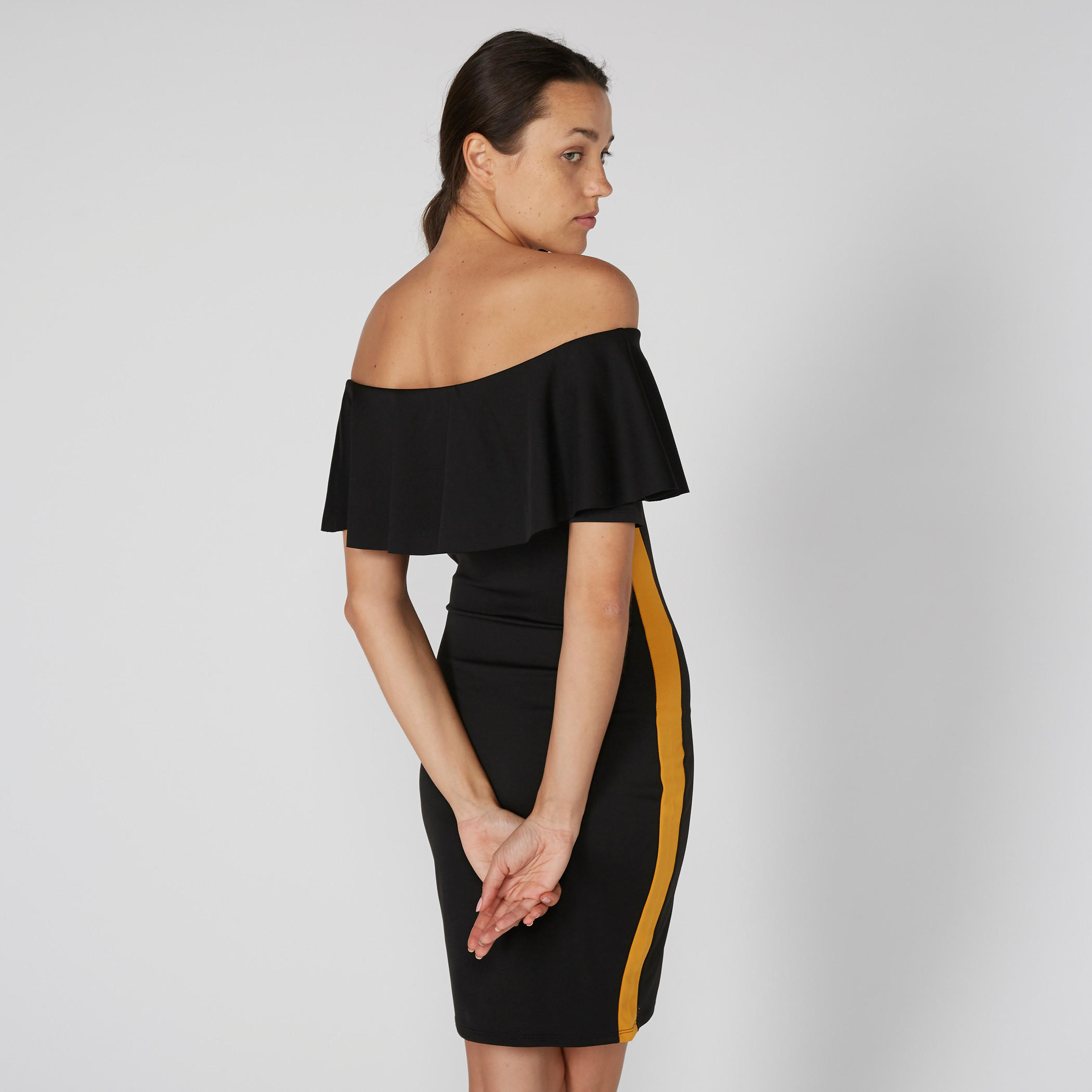 فستان متوسط الطول ومكشوف الأكتاف-women-clothing-dresses-image-4