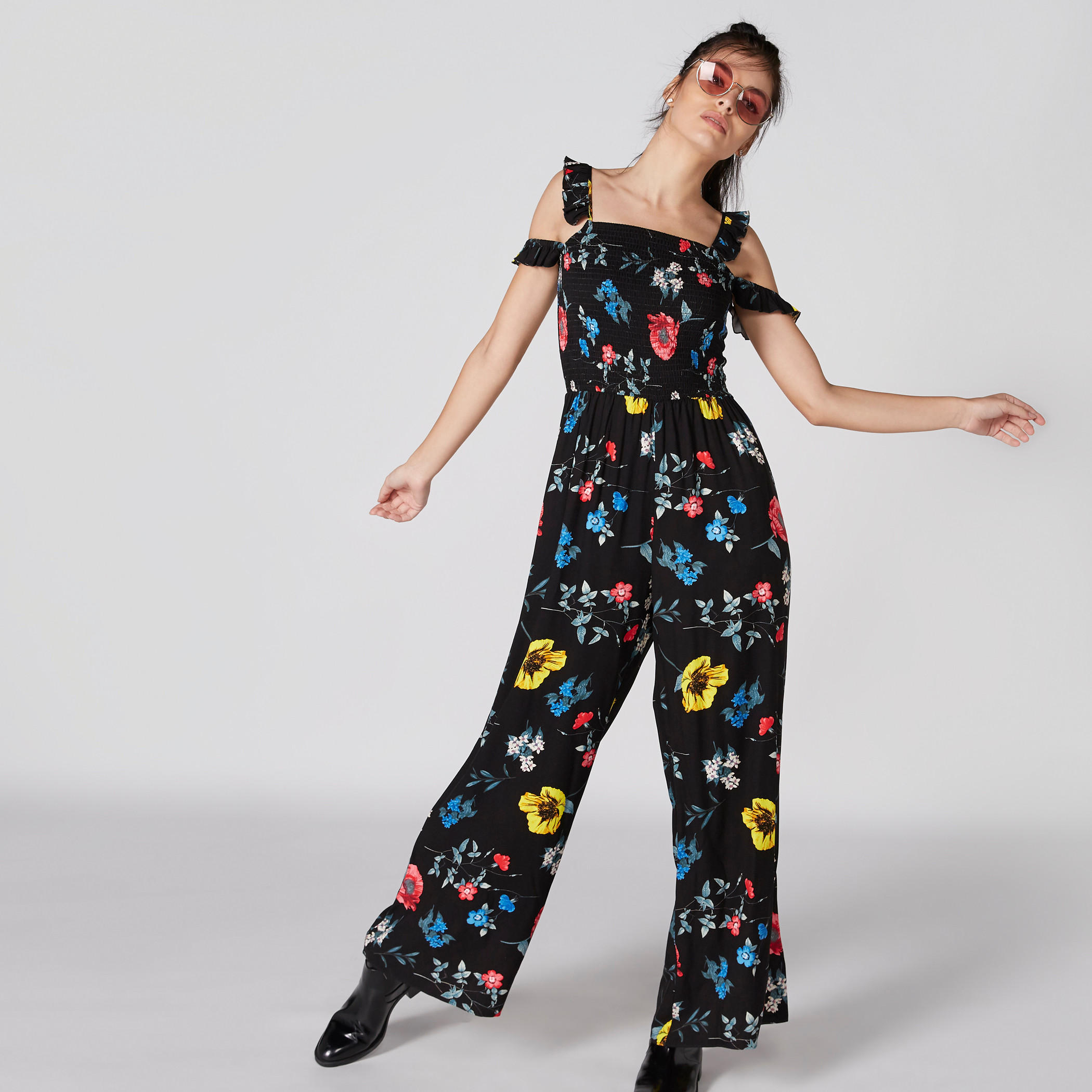 أفرول بدرزات وطبعات أزهار-women-clothing-jumpsuits-image-3