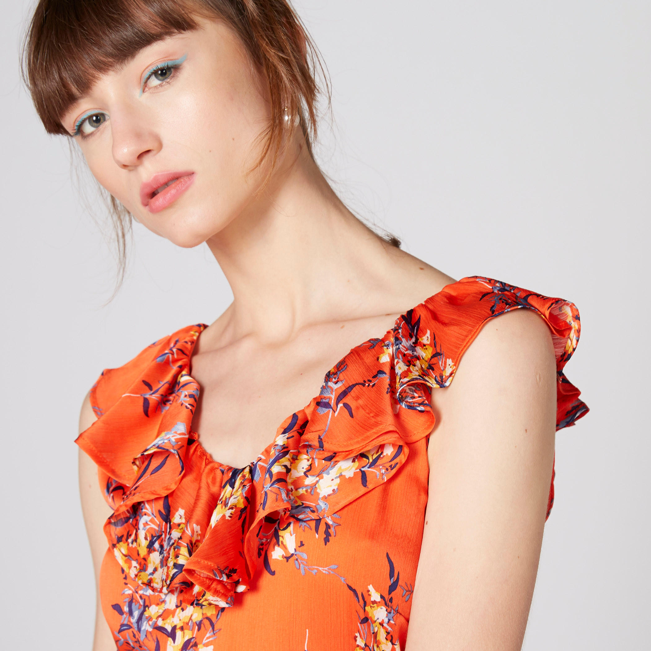 Printed Sleeveless Maxi Dress with Ruffle Detail-women-clothing-dresses-image-4