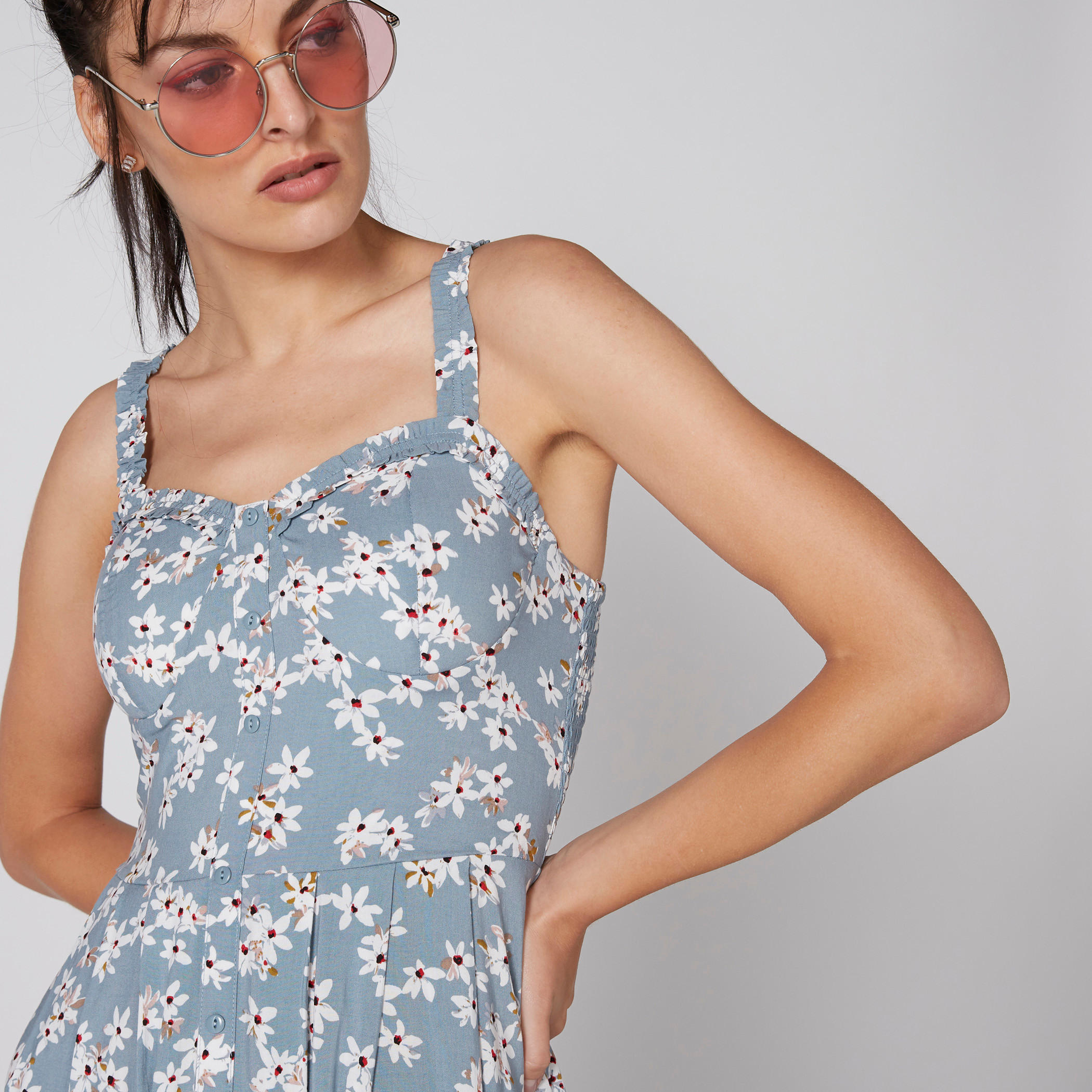 فستان طويل بأزرار وطبعات أزهار-women-clothing-dresses-image-4