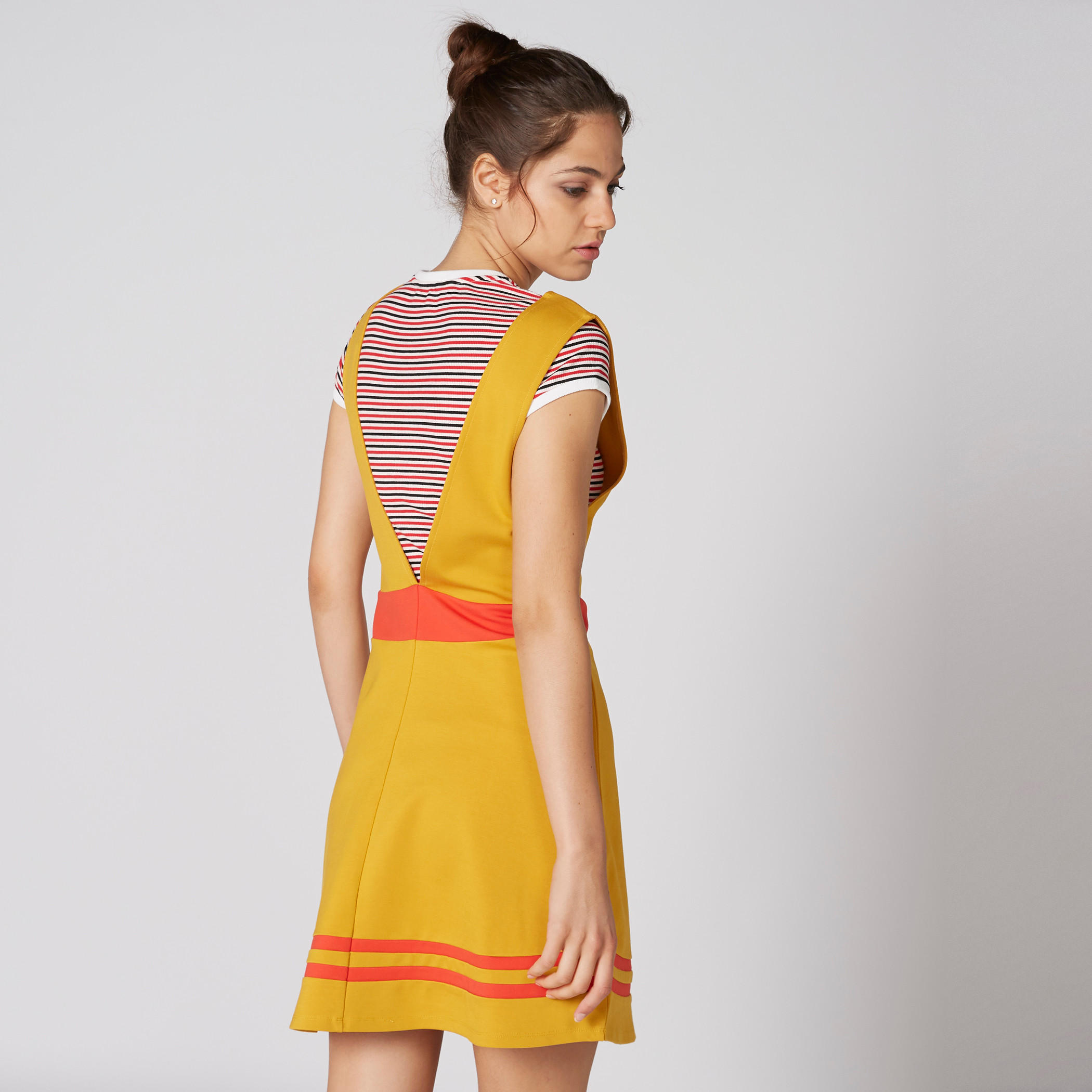Printed Mini Dress with Applique Detail-women-clothing-dresses-image-2