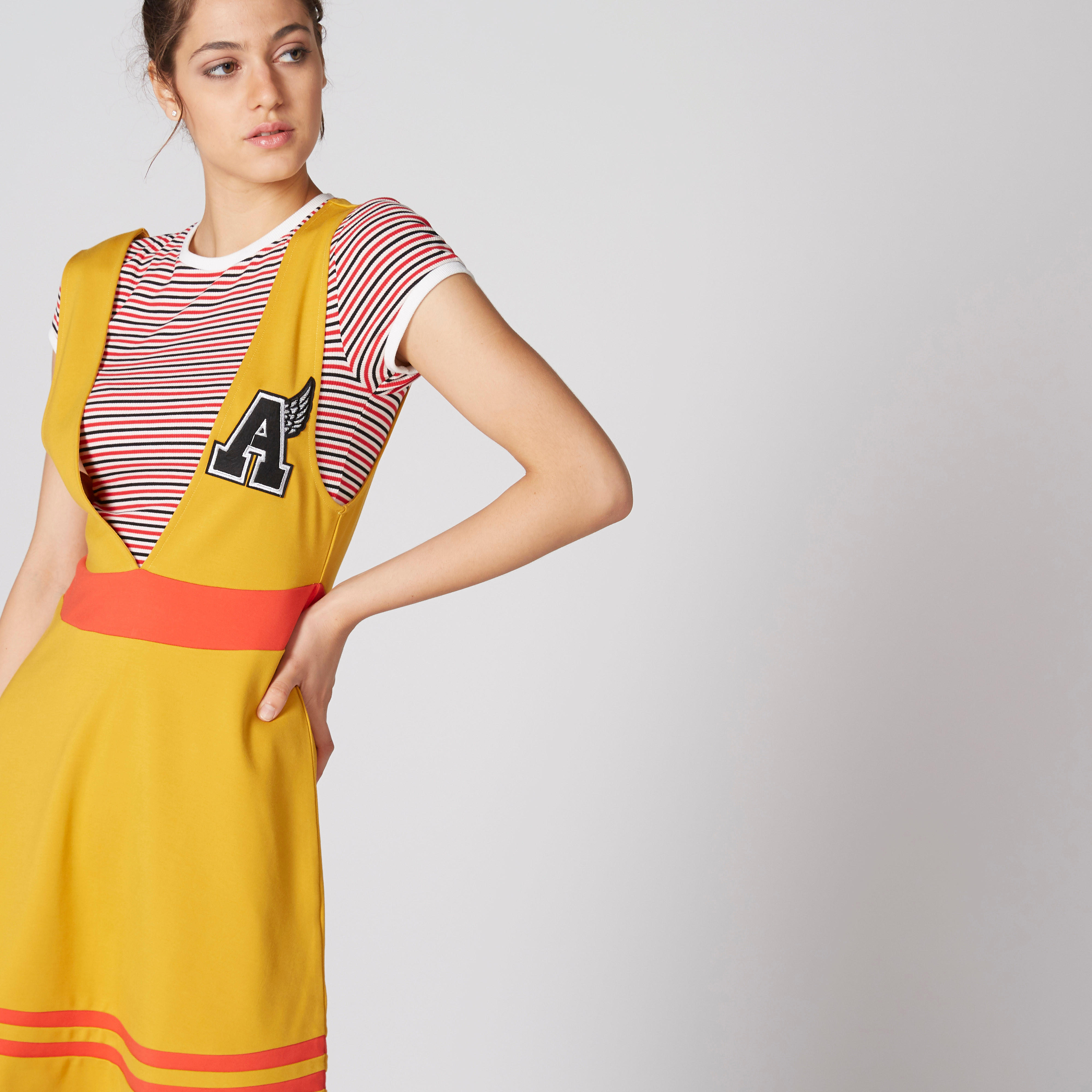 Printed Mini Dress with Applique Detail-women-clothing-dresses-image-4