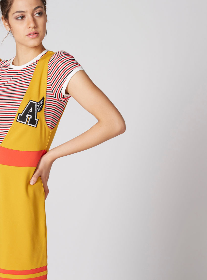 Printed Mini Dress with Applique Detail-women-clothing-dresses-image-4