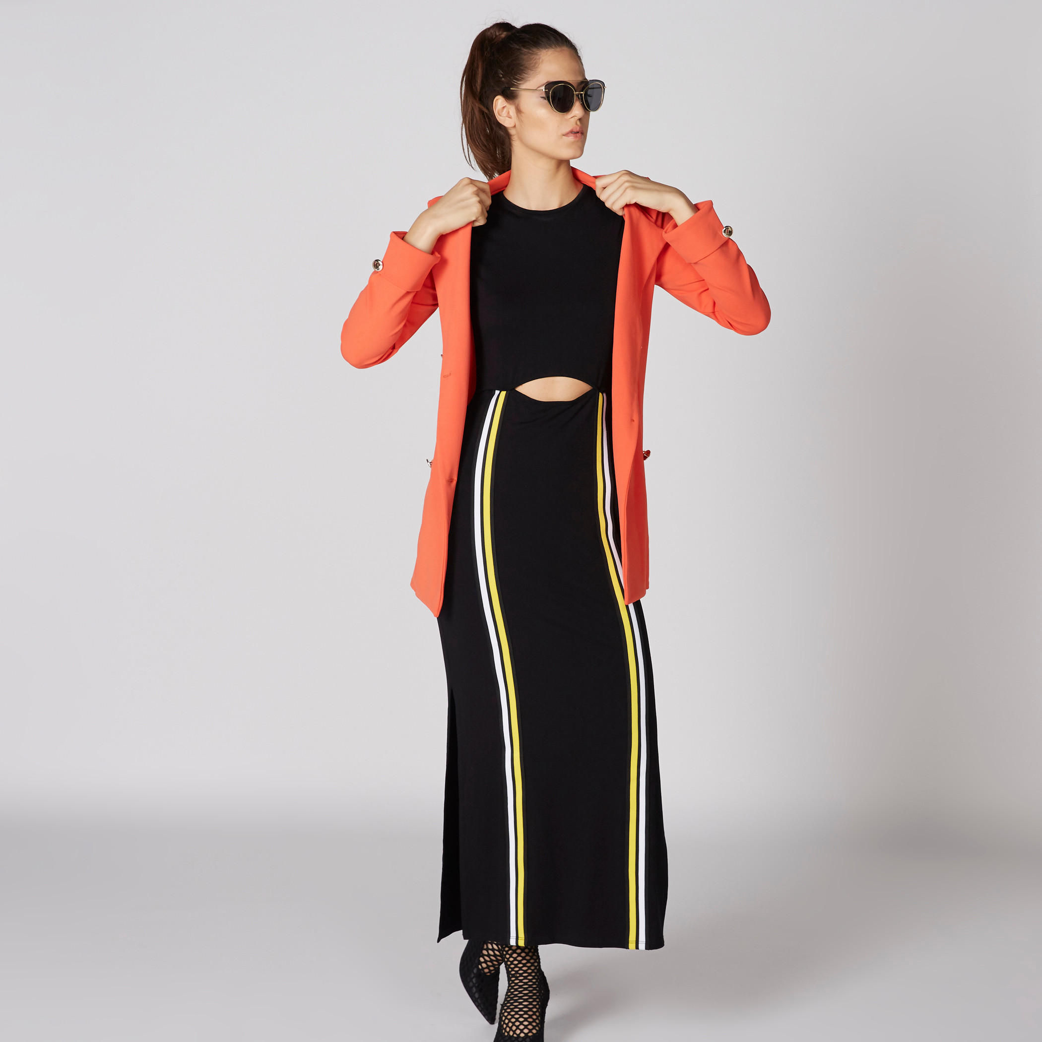 جاكيت ترينش بأكمام طويلة وأزرار-women-winterwear-coatsandjackets-jackets-image-3