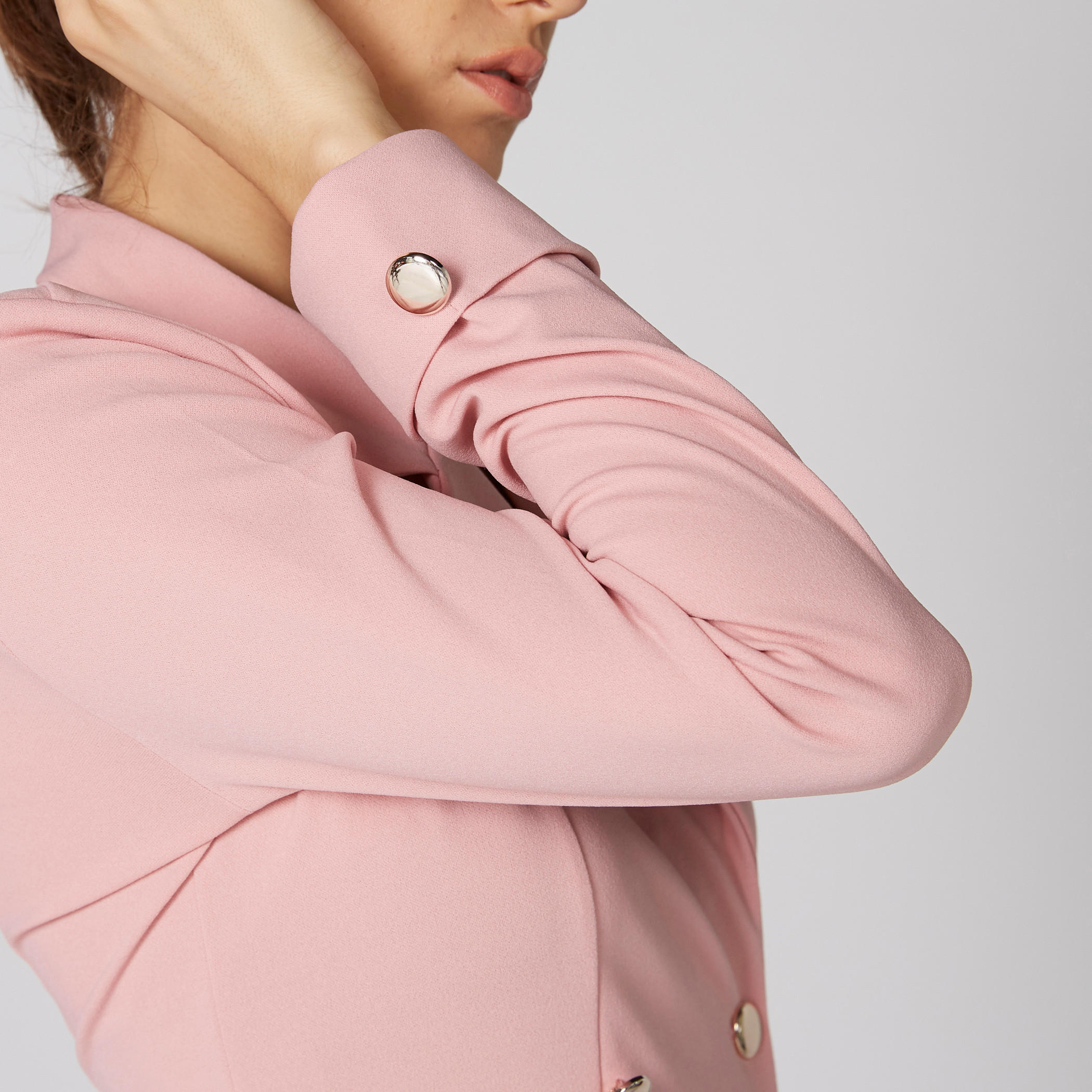 جاكيت ترينش بأكمام طويلة وأزرار-women-winterwear-coatsandjackets-jackets-image-3