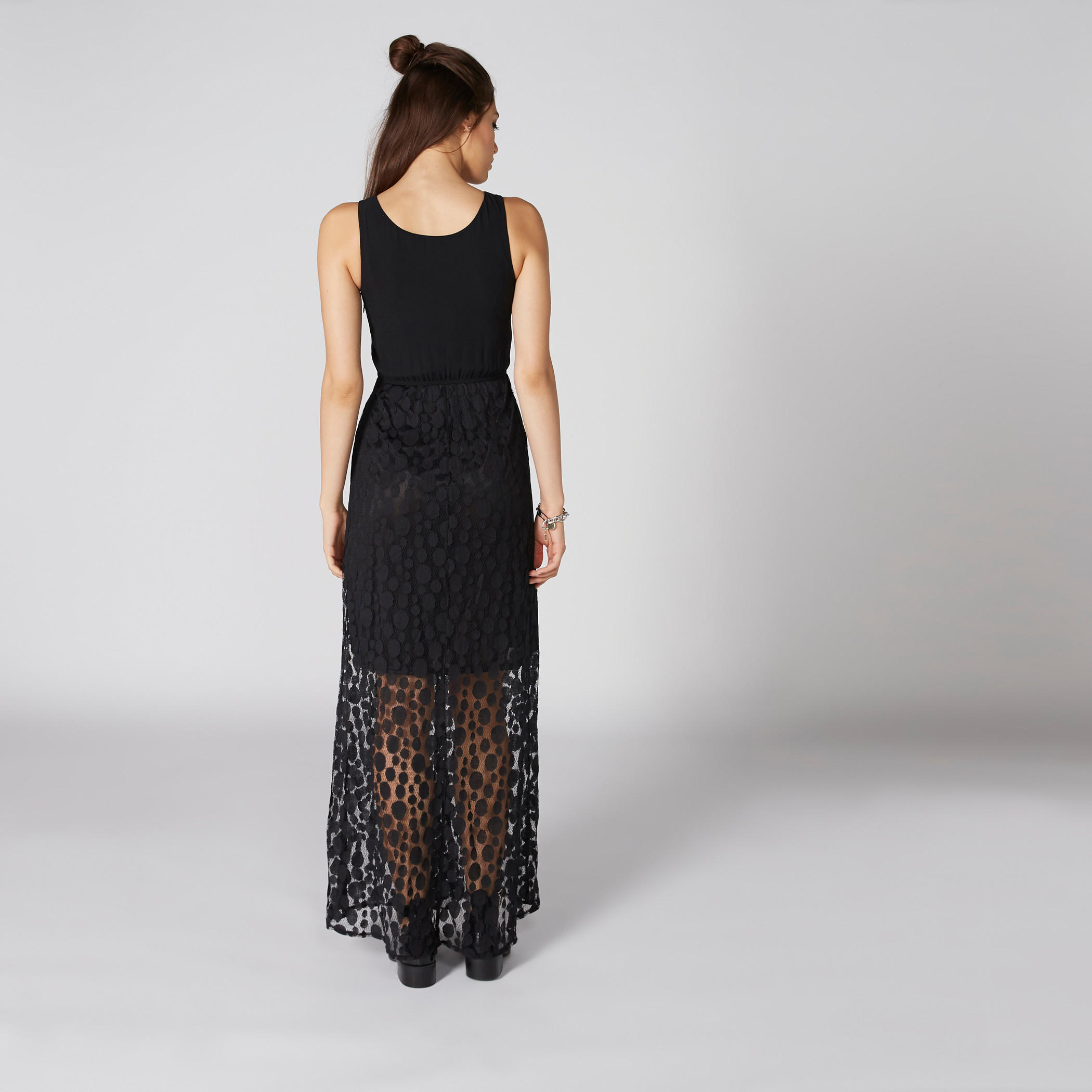 فستان طويل دون أكمام بتفاصيل دانتيل-women-clothing-dresses-image-2