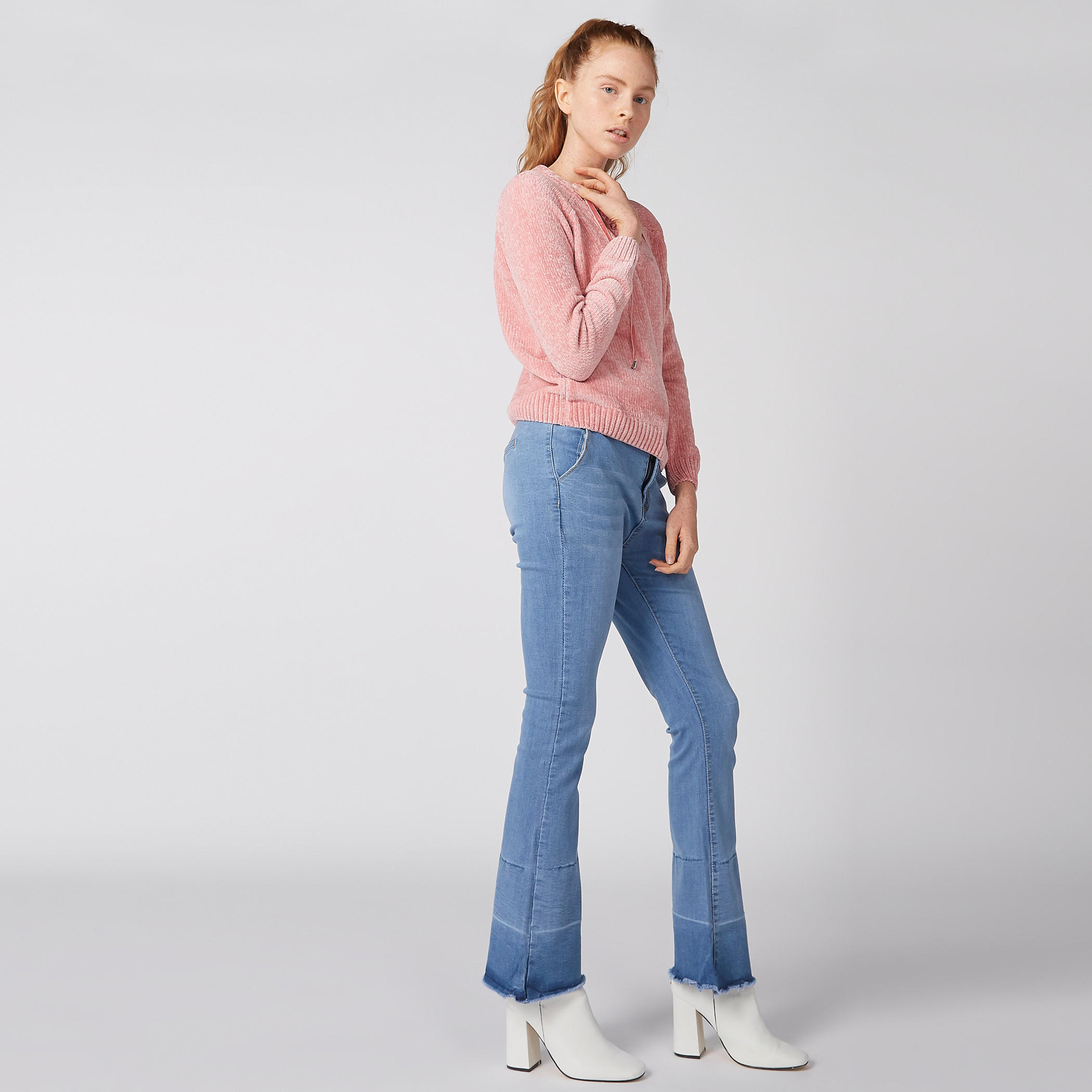 Textured Sweatshirt with Raglan Sleeves and Eyelet Detail-women-winterwear-hoodiesandsweatshirts-sweatshirts-image-2