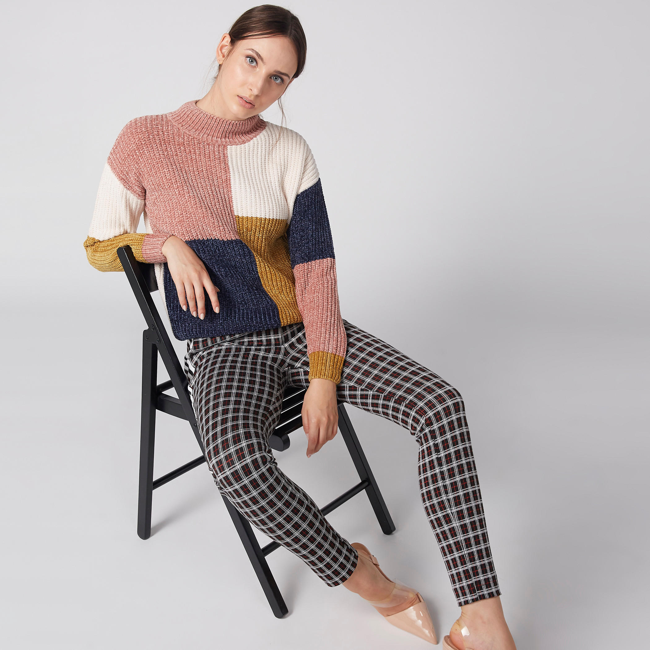 كنزة بارزة الملمس بياقة عالية وأكمام طويلة-women-clothing-cardigansandjumpers-jumpers-image-5