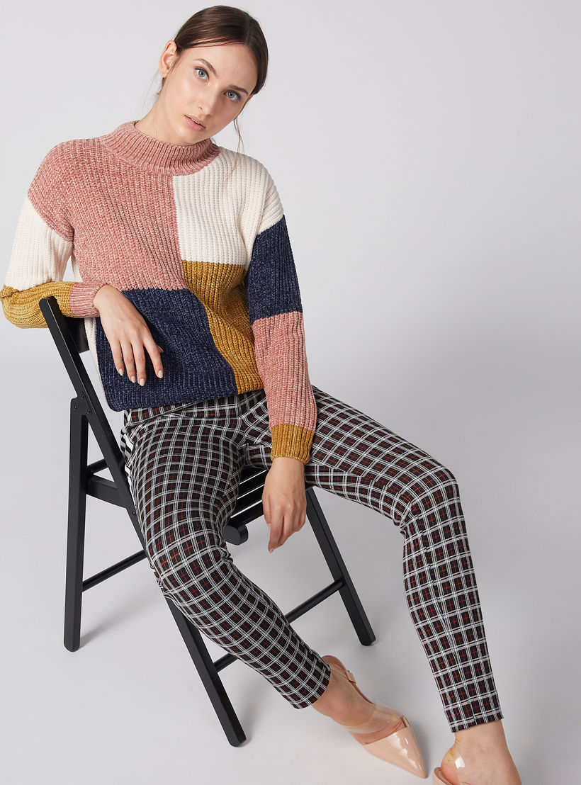 كنزة بارزة الملمس بياقة عالية وأكمام طويلة-women-clothing-cardigansandjumpers-jumpers-image-5