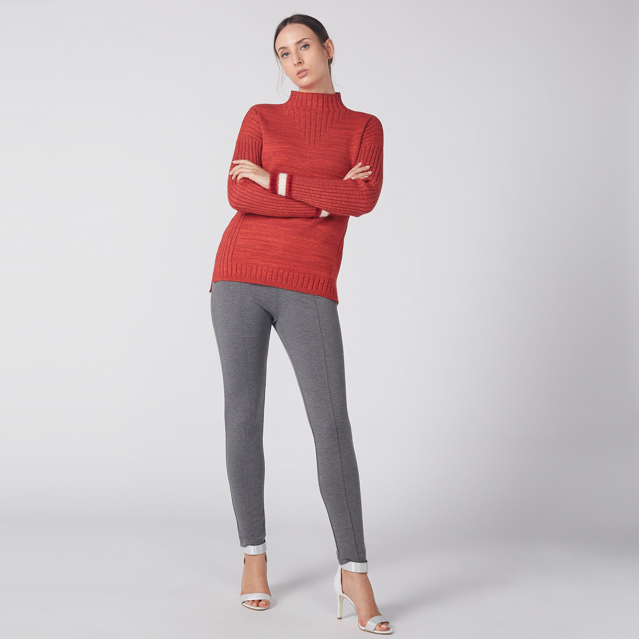 كنزة بارزة الملمس بياقة عالية وأكمام طويلة-women-clothing-cardigansandjumpers-jumpers-image-3