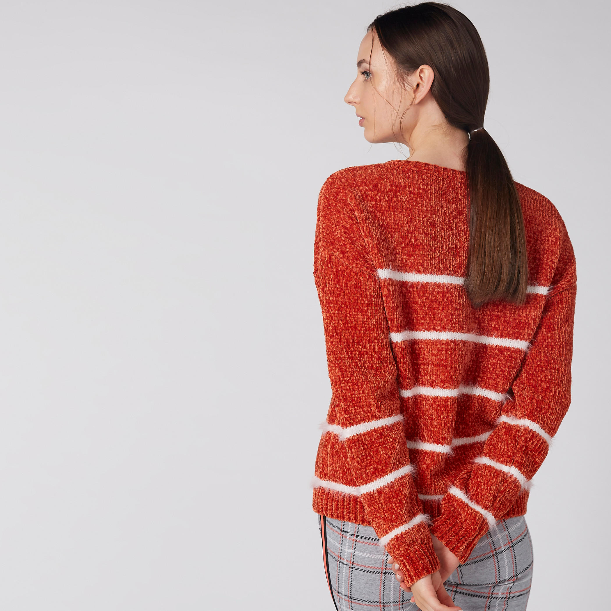 Textured Sweater with Long Sleeves-women-clothing-cardigansandjumpers-jumpers-image-5