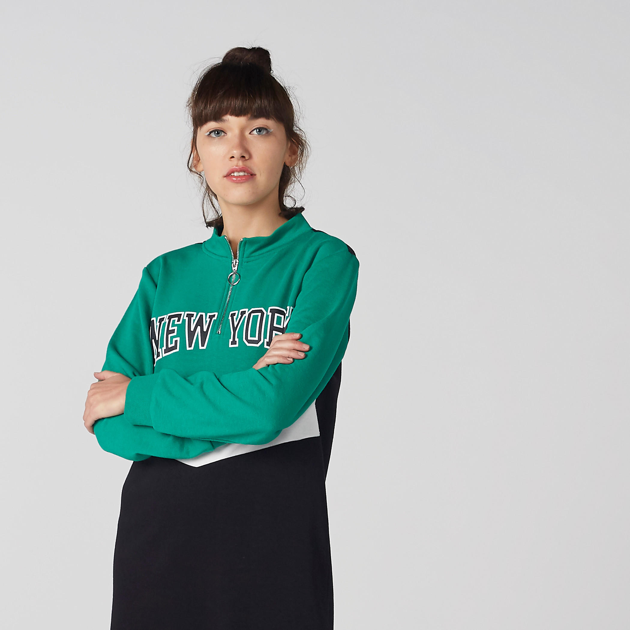 سويت شيرت فستان بطبعات وأكمام طويلة-women-clothing-dresses-image-4