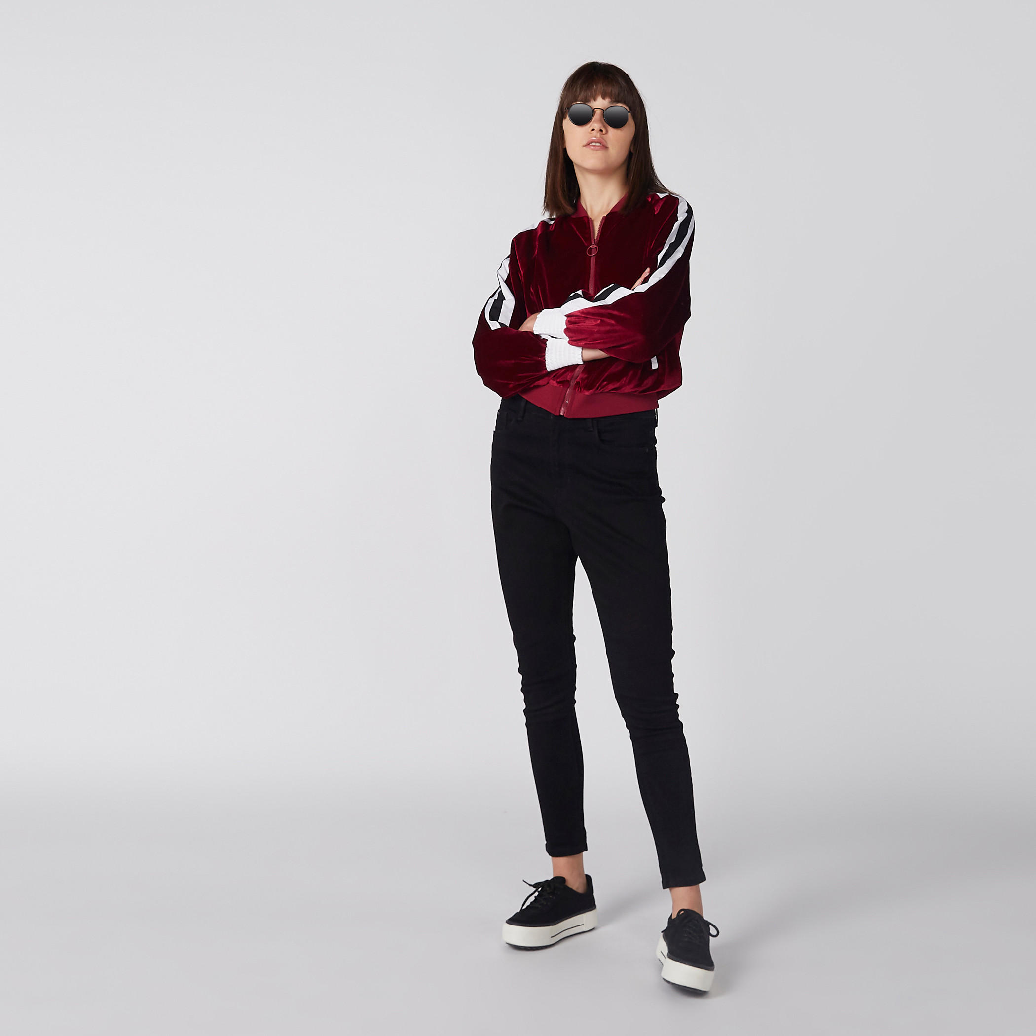 جاكيت بأكمام طويلة وسحّاب إغلاق-women-winterwear-coatsandjackets-jackets-image-2