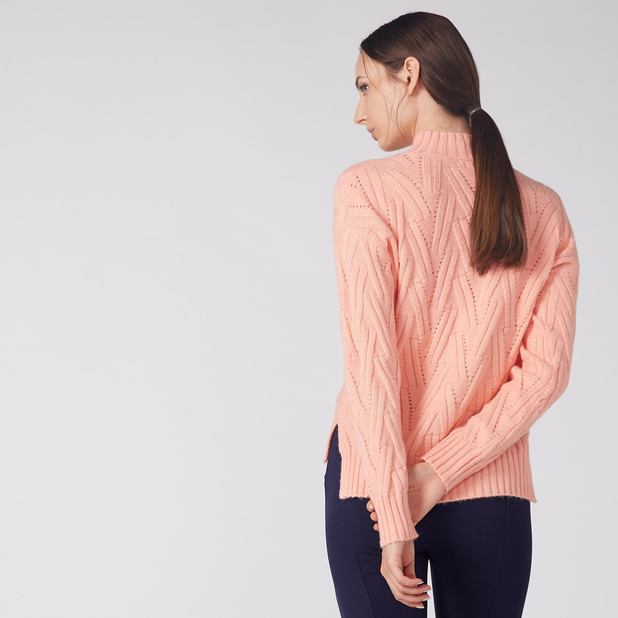كنزة بارزة الملمس بأكمام طويلة-women-clothing-cardigansandjumpers-jumpers-image-1