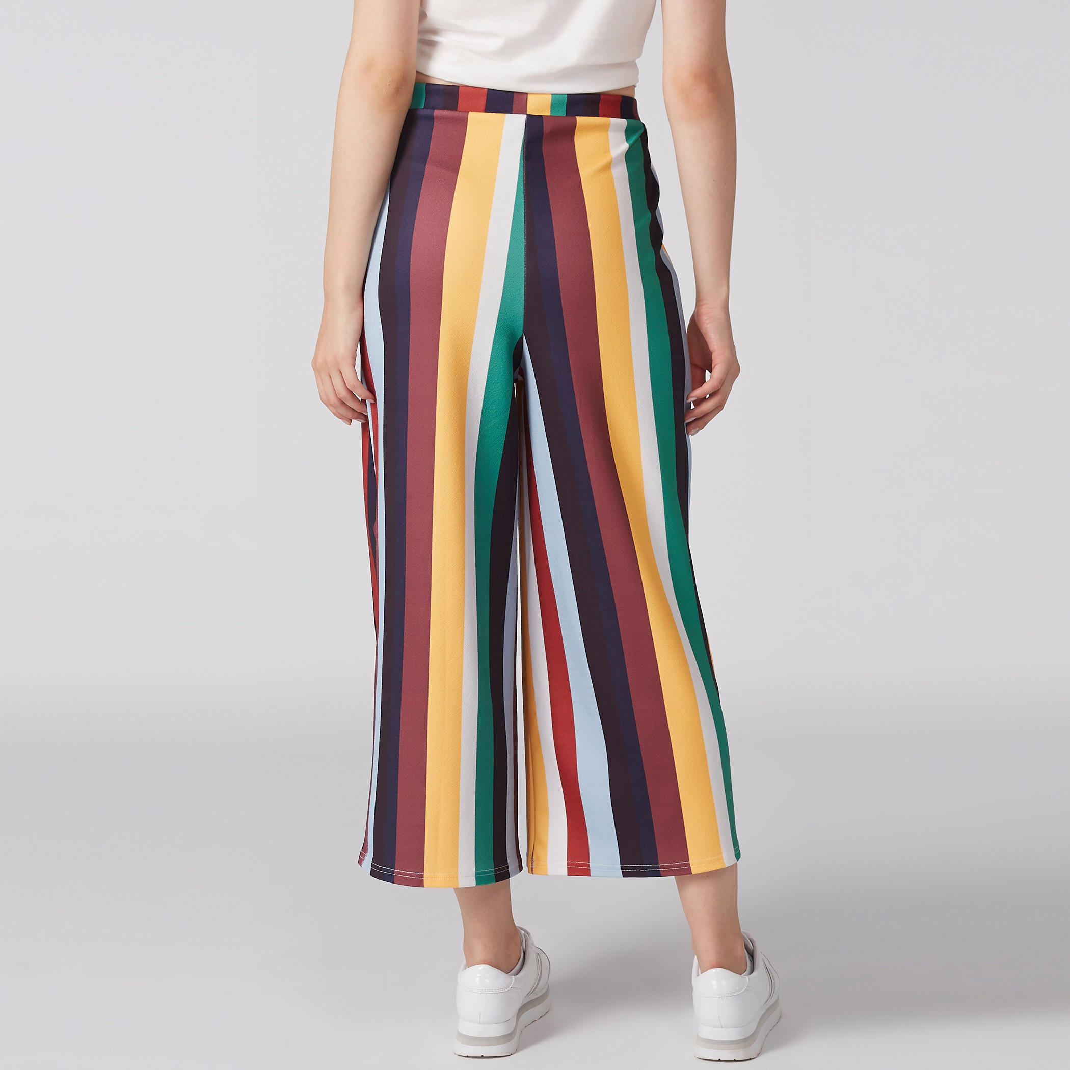 Striped Culottes with Pleat Detail-women-clothing-bottoms-trousers-image-4