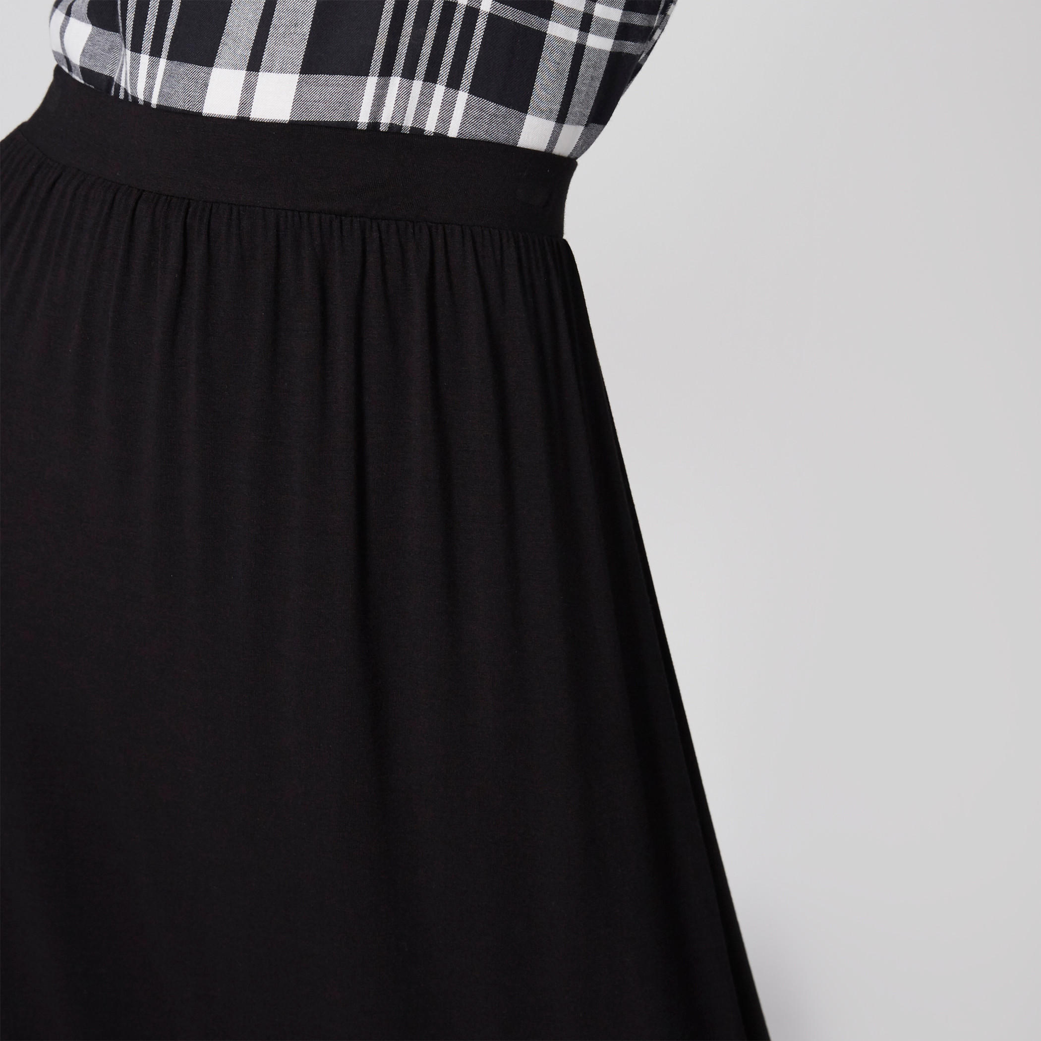 تنورة طويلة إيه لاين بخصر مطاطي-women-clothing-bottoms-skirts-image-4