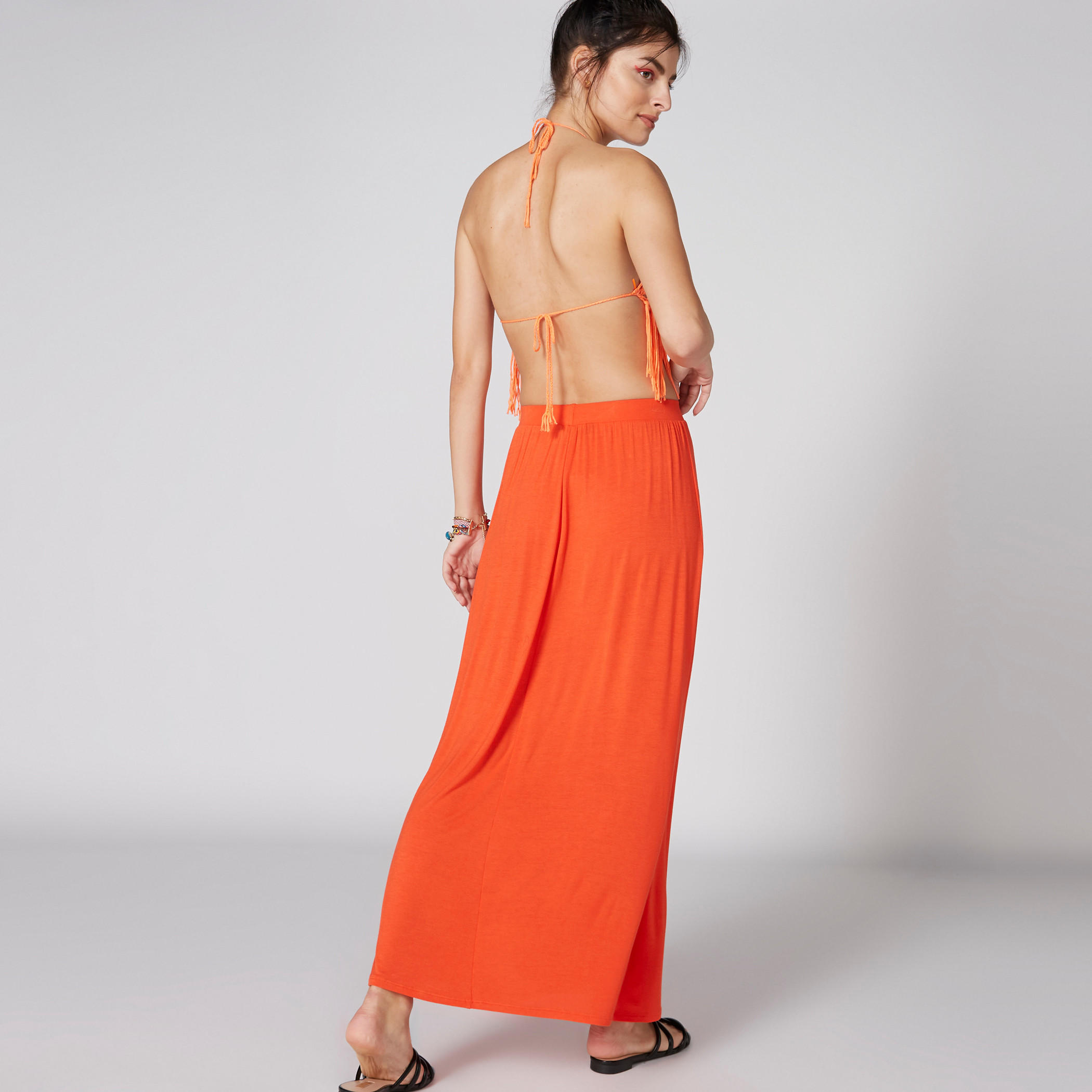 تنورة طويلة بخصر مطّاطي-women-clothing-bottoms-skirts-image-2