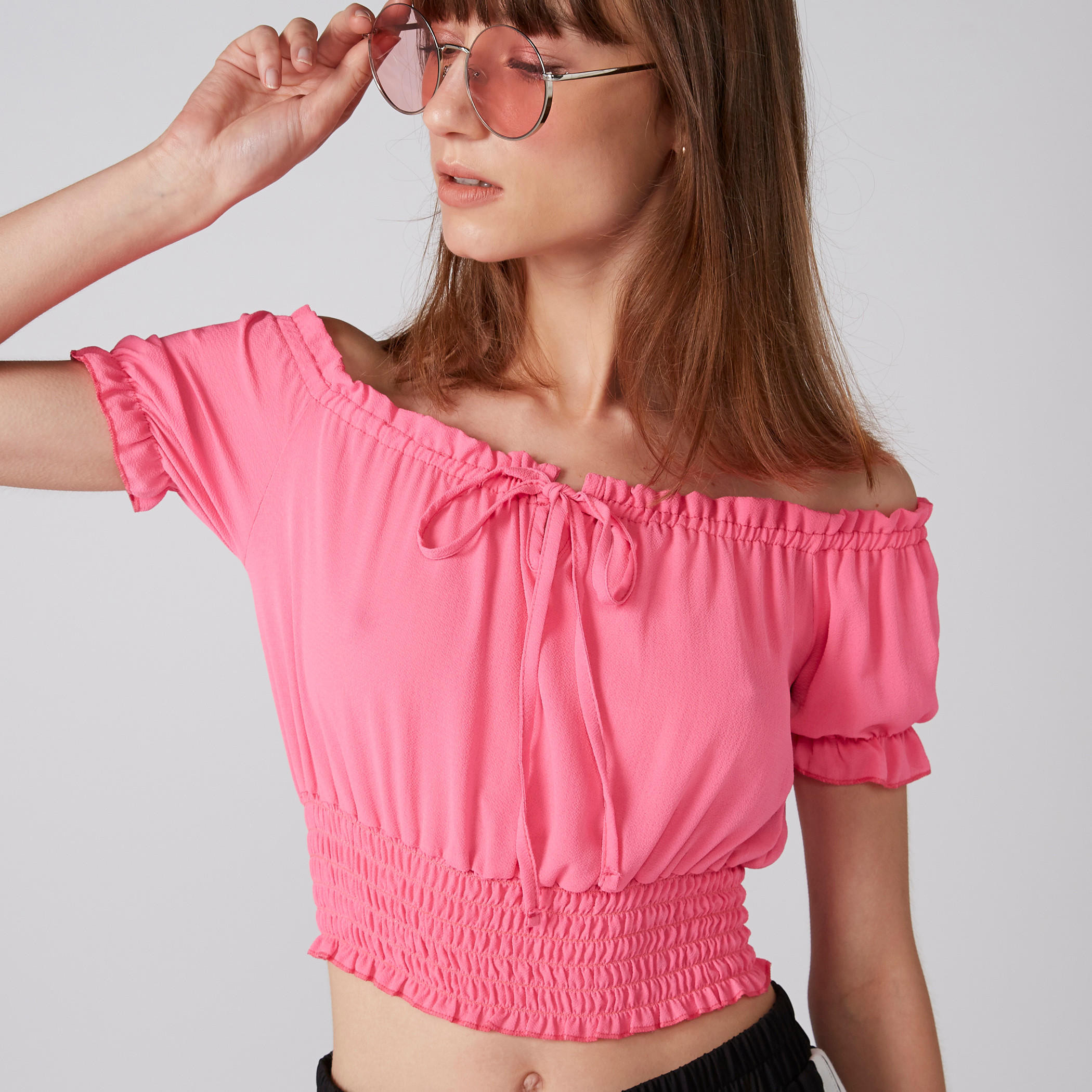 بلوزة بأكتاف مكشوفة وأربطة-women-clothing-shirtsandblouses-blouses-image-4