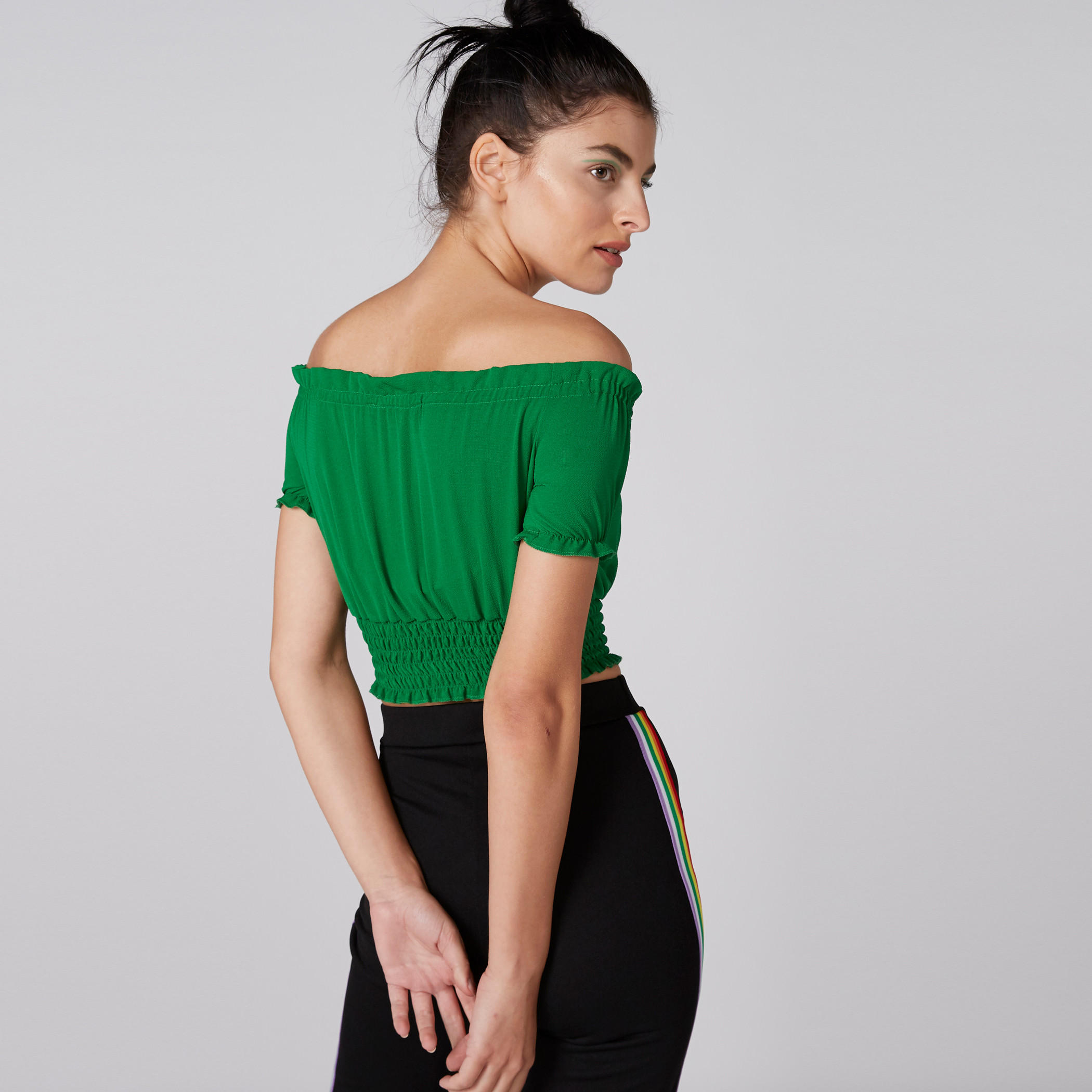 بلوزة قصيرة مكشوفة الأكتاف برباط ودرزات-women-clothing-shirtsandblouses-blouses-image-2