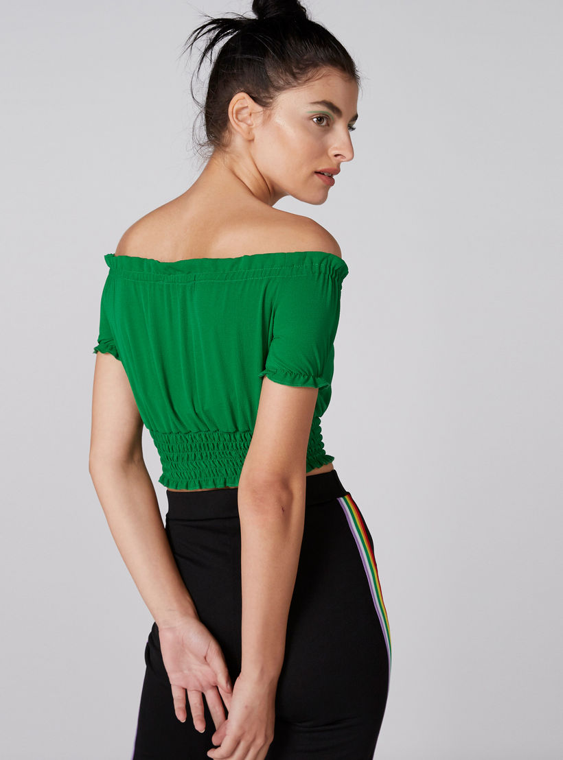 بلوزة قصيرة مكشوفة الأكتاف برباط ودرزات-women-clothing-shirtsandblouses-blouses-image-2