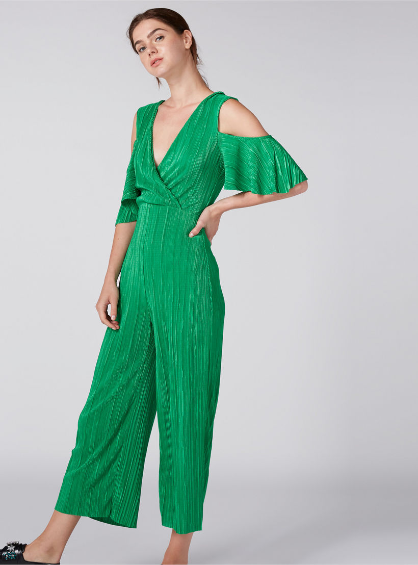 جمبسوت بارز الملمس بياقة v وأكتاف مكشوفة-women-clothing-jumpsuits-image-3