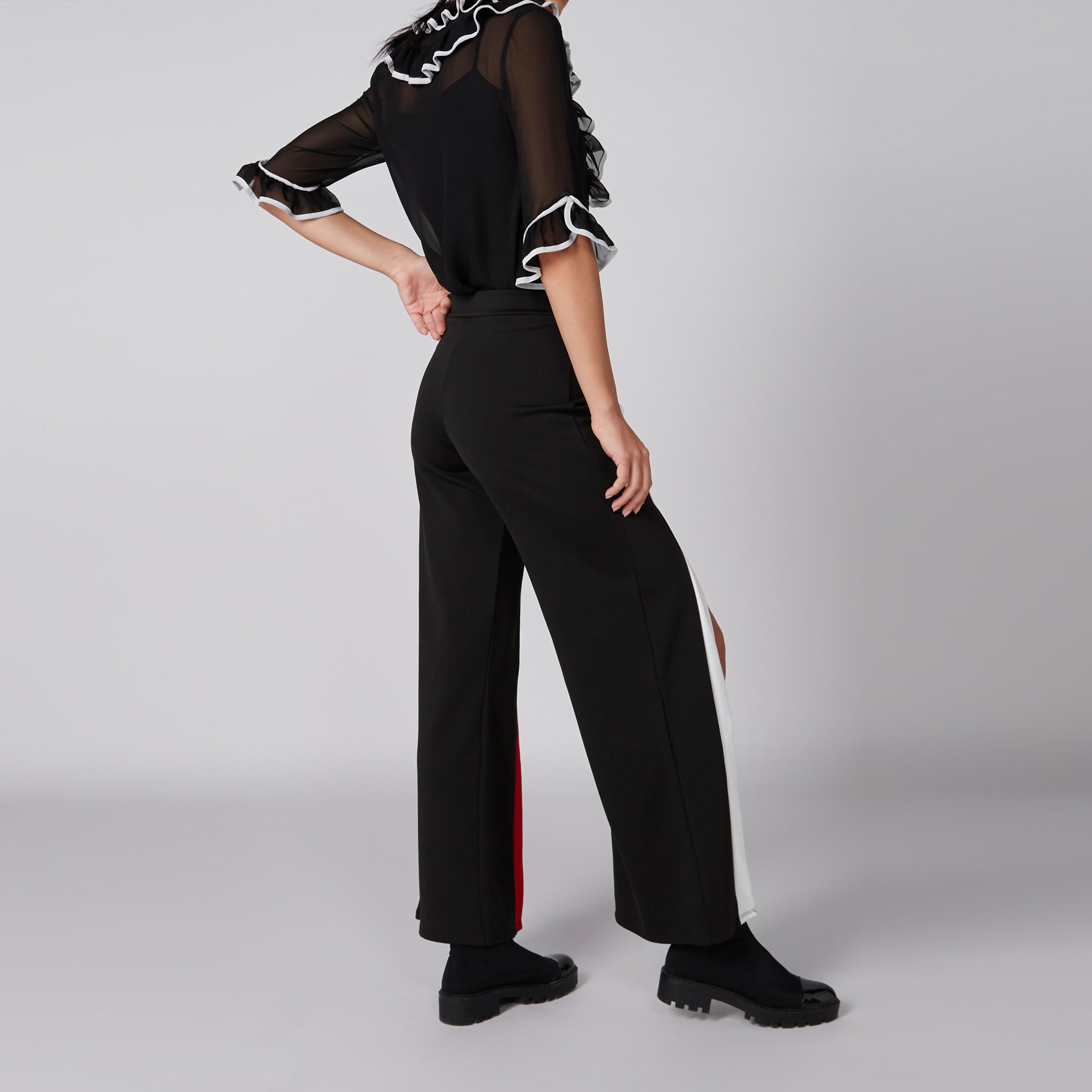 بنطال طويل بخصر مطّاطي وفتحة-women-clothing-bottoms-trousers-image-2