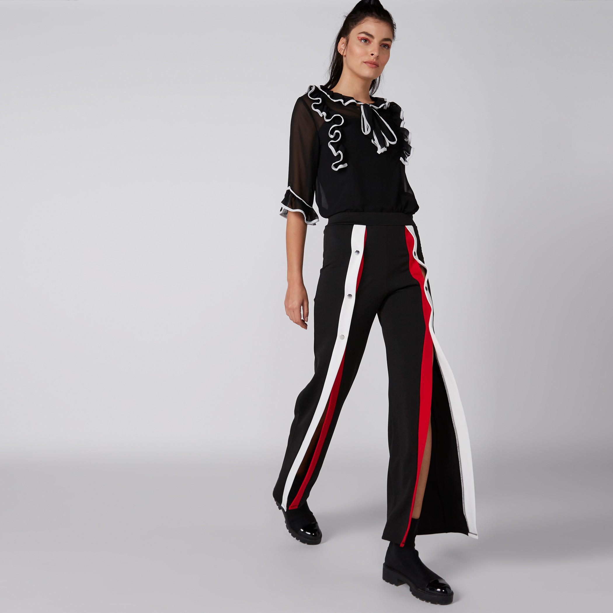 بنطال طويل بخصر مطّاطي وفتحة-women-clothing-bottoms-trousers-image-3