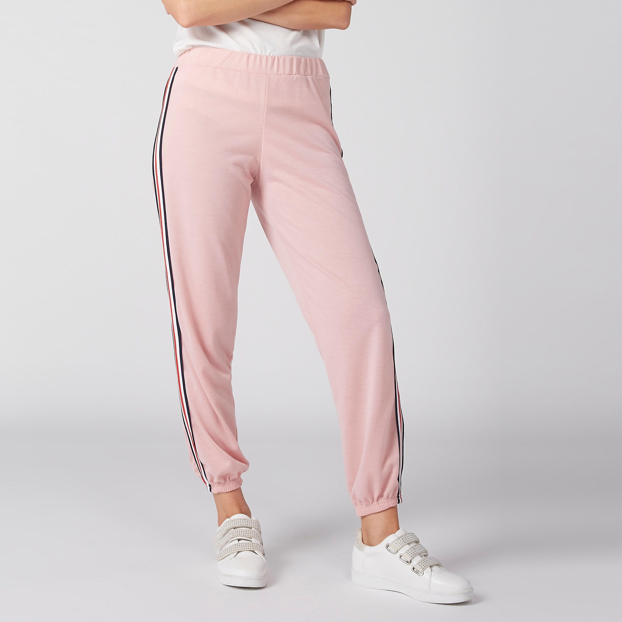 بنطال رياضي طويل بخصر مطّاطي-women-clothing-bottoms-joggers-image-2