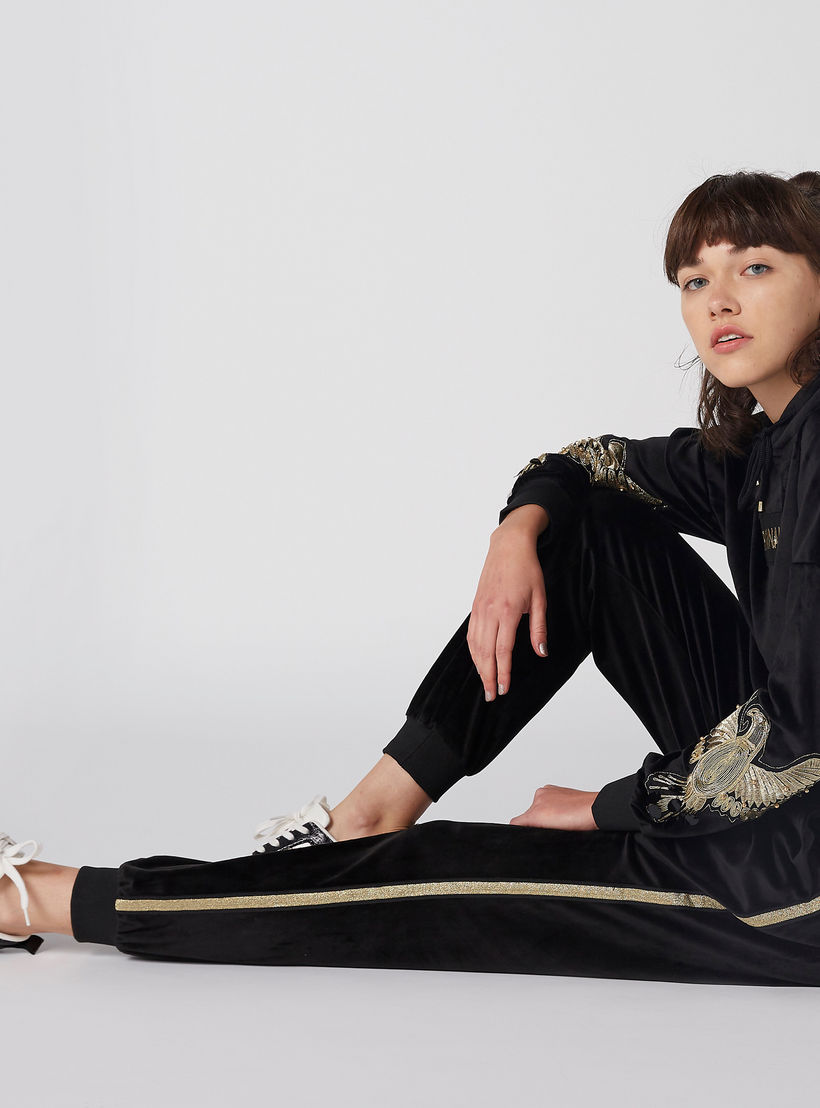 بنطال رياضي طويل بخصر مطّاطي-women-clothing-bottoms-joggers-image-1