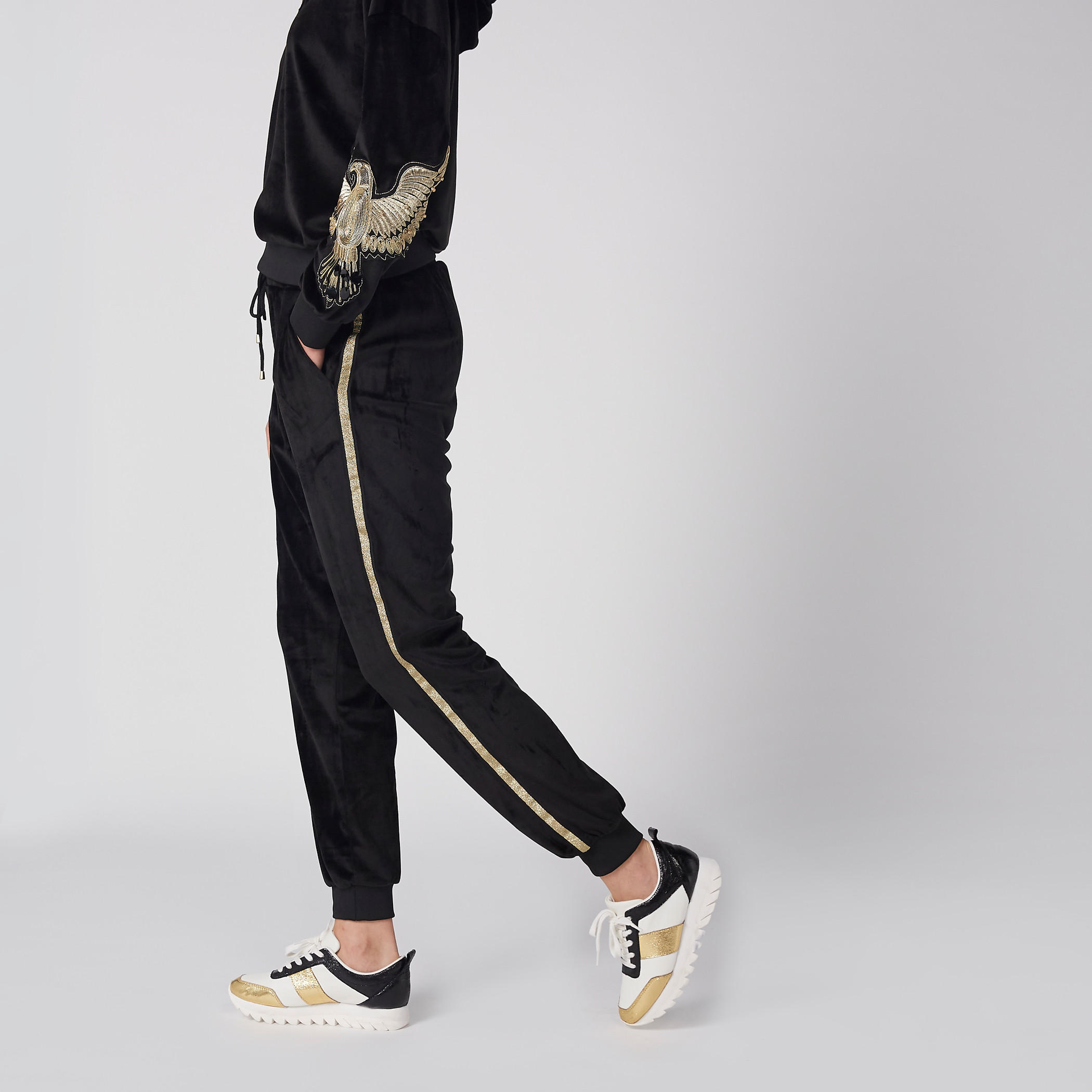 بنطال رياضي طويل بخصر مطّاطي-women-clothing-bottoms-joggers-image-3