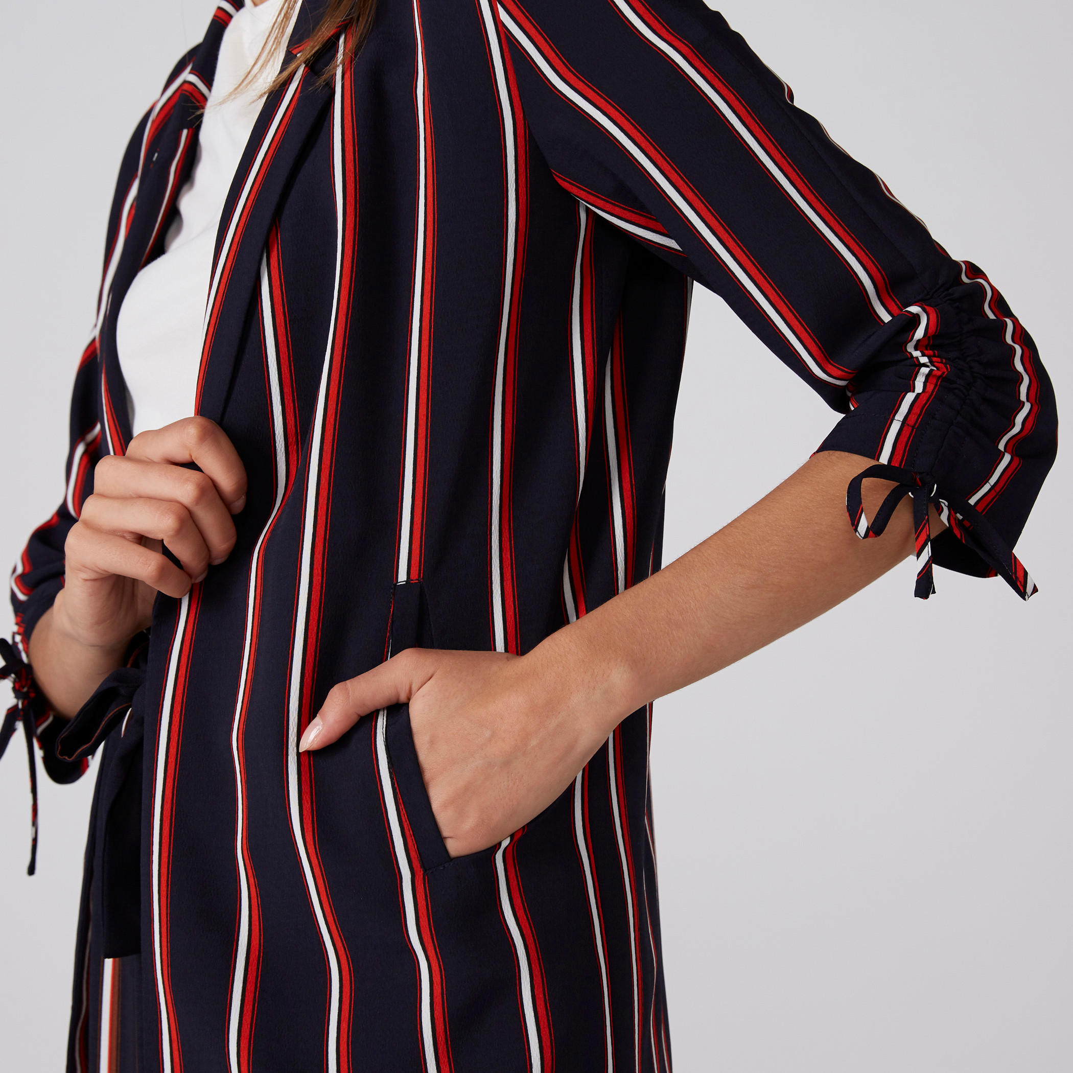 Striped Jacket with Notched Lapel and Tie Ups-women-clothing-coatsandjackets-blazers-image-4