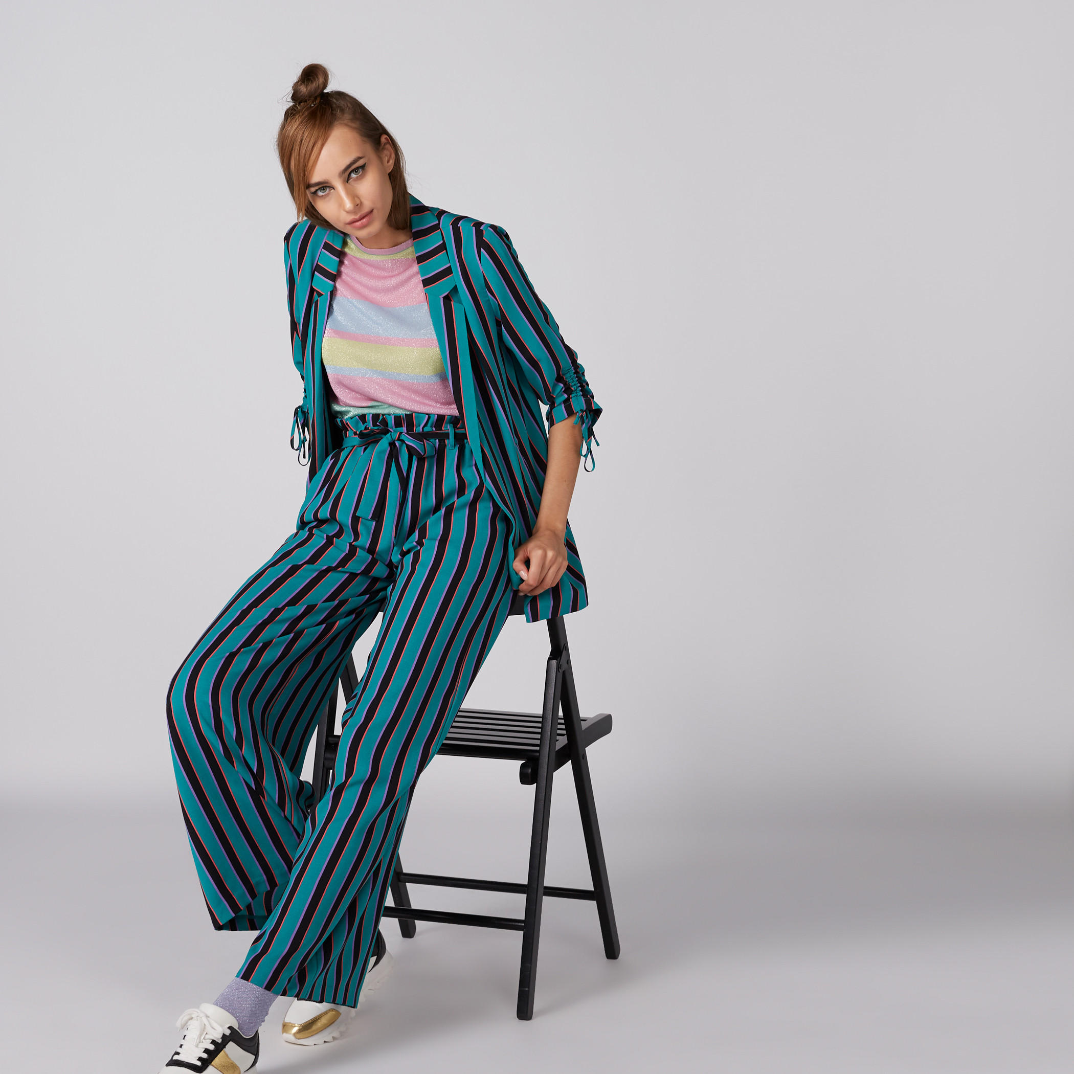 جاكيت مقلّم برباط-women-clothing-coatsandjackets-blazers-image-4
