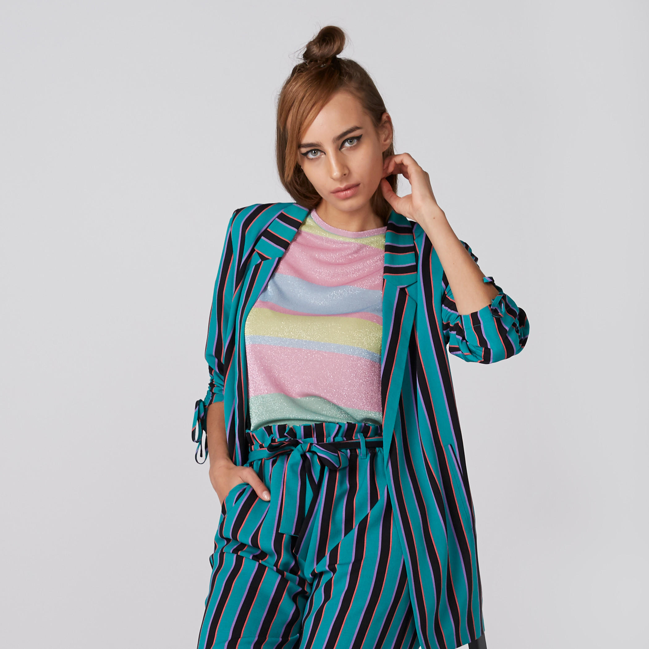 جاكيت مقلّم برباط-women-clothing-coatsandjackets-blazers-image-2