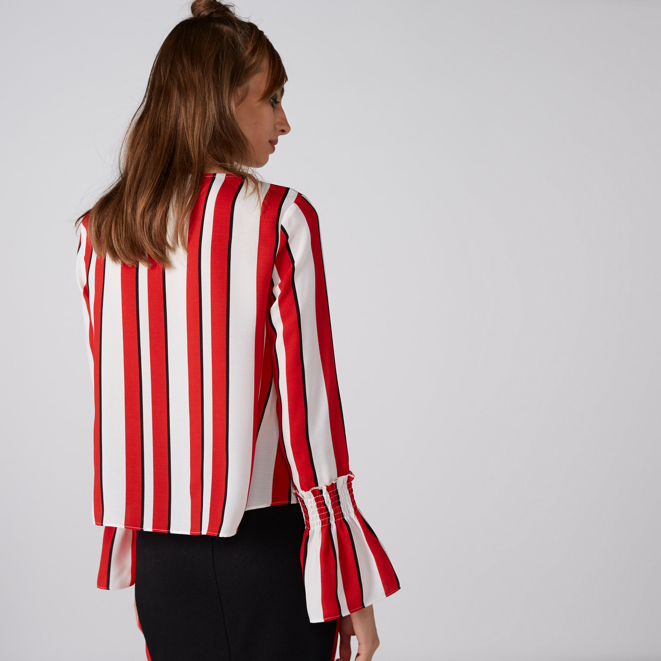 بلوزة مقلّمة بأكمام طويلة ورباط-women-clothing-shirtsandblouses-blouses-image-3