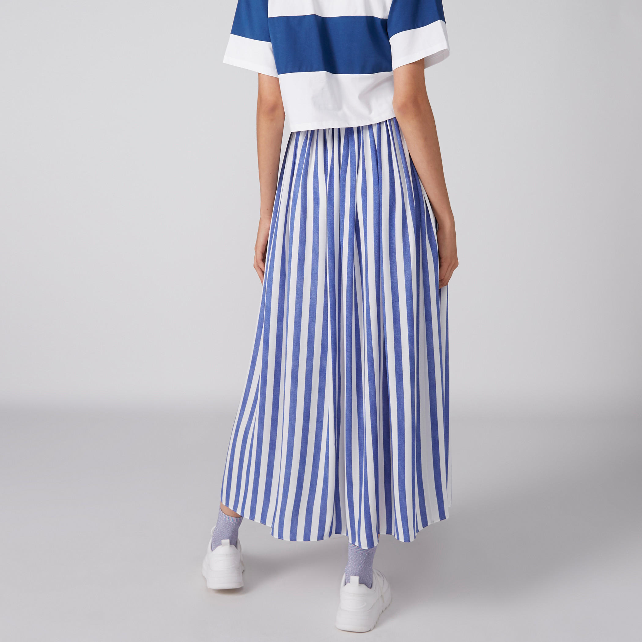 تنورة طويلة مقلمة بخصر مطّاطي-women-clothing-bottoms-skirts-image-2