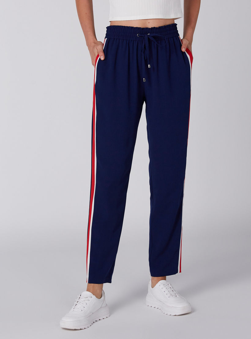 بنطال بخصر مطاطي ورباط-women-clothing-bottoms-trousers-image-1