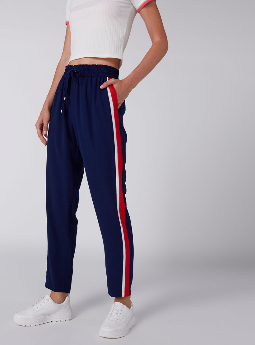 بنطال بخصر مطاطي ورباط-women-clothing-bottoms-trousers-image-2
