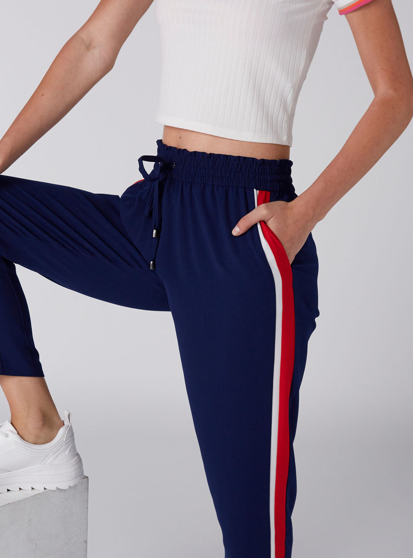 بنطال بخصر مطاطي ورباط-women-clothing-bottoms-trousers-image-4