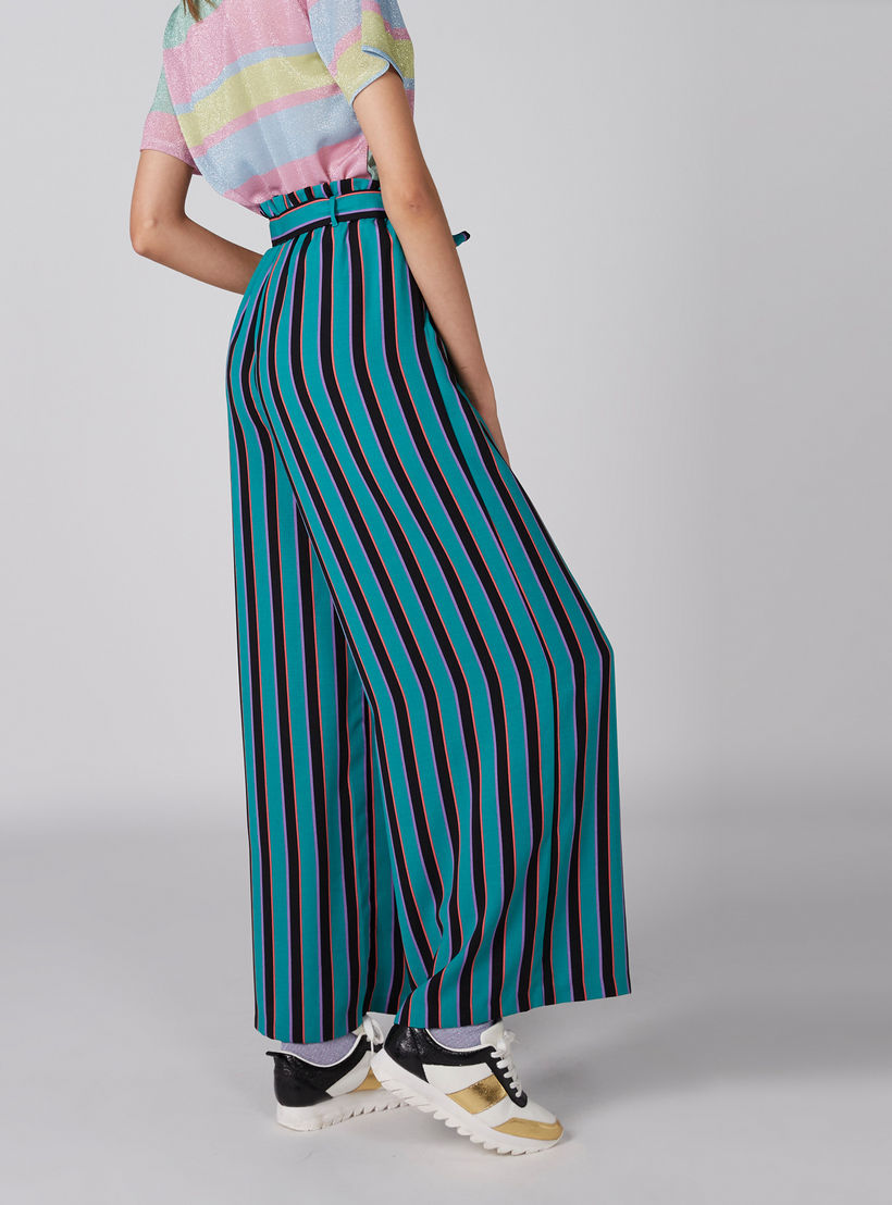 بنطال بالازو مقلم بجيوب وأربطة-women-clothing-bottoms-trousers-image-2