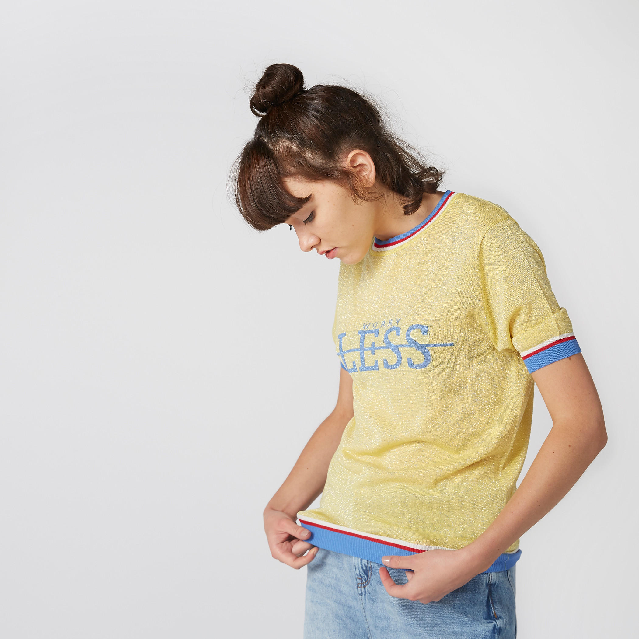 Printed T-Shirt with Crew Neck and Short Sleeves-women-clothing-tshirts-image-4